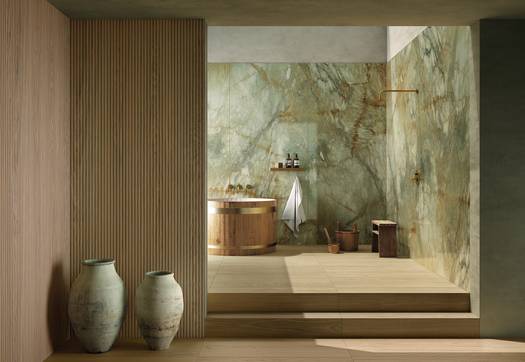 Immagine ambiente Bagno, realizzato con piastrelle della collezione: Infinito 2.0