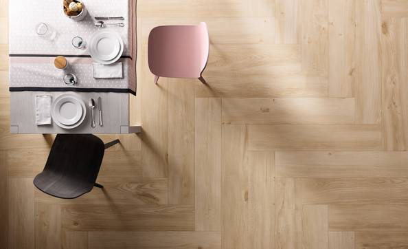 Immagine ambiente Dining, Living, realizzato con piastrelle della collezione: Komi