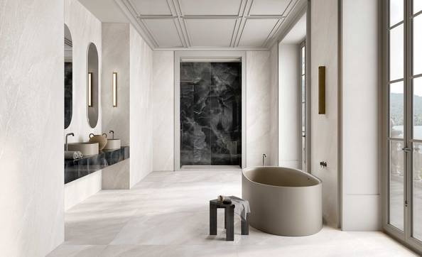 Immagine ambiente Bagno, realizzato con piastrelle della collezione: Onyx