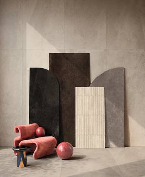 Immagine ambiente Moodboard, realizzato con piastrelle della collezione: Planeto