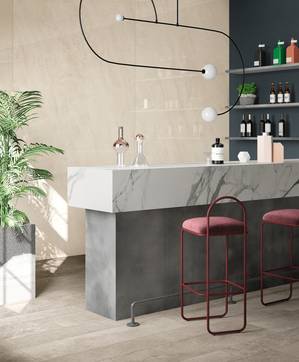 Immagine ambiente Hotel, Commerciale, realizzato con piastrelle della collezione: Planeto