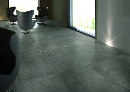 Raumabbildung Generic, gestaltet mit Fliesen aus der Kollektion: Portland