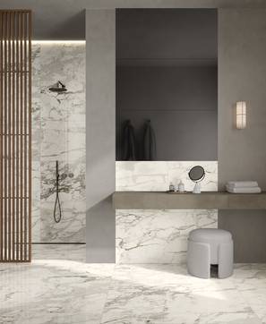 Room view Bathroom, created with tiles from the collection: Reflex