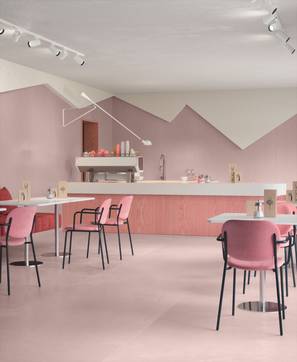 Immagine ambiente Commerciale, realizzato con piastrelle della collezione: Res Art