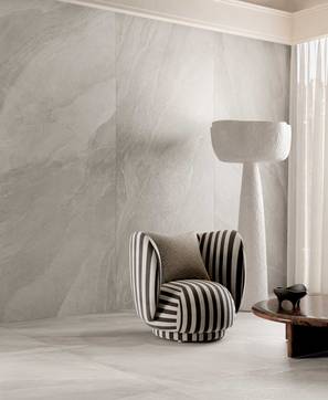 Immagine ambiente Living, realizzato con piastrelle della collezione: Slaten Stone