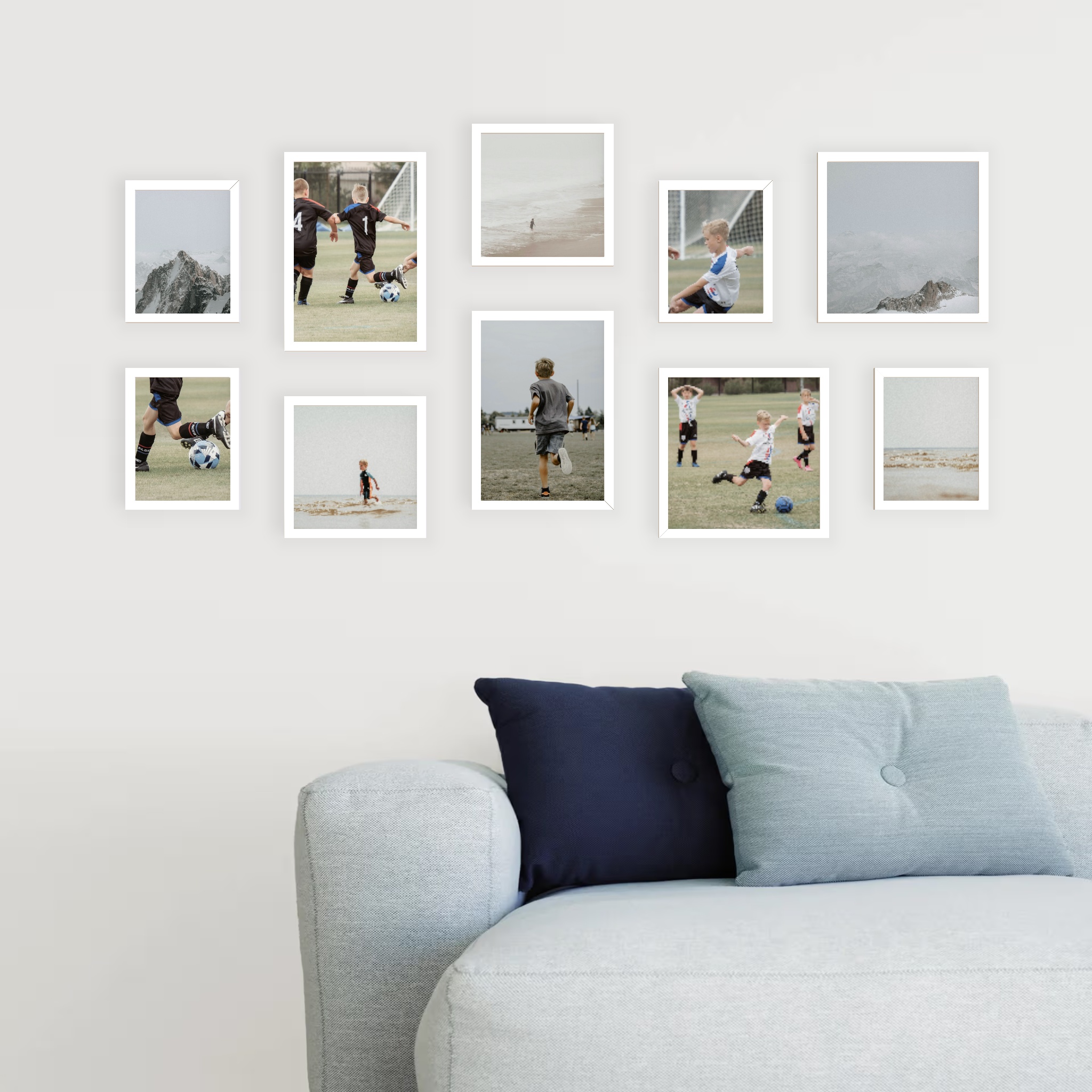 Action Line Fotogalerie für die Wand, 152x73 cm