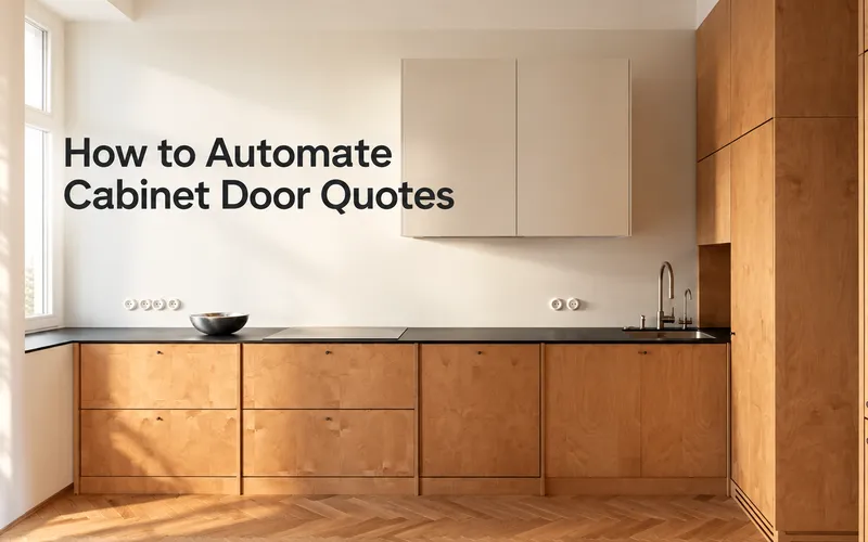 How to Automate Cabinet Door Quotes