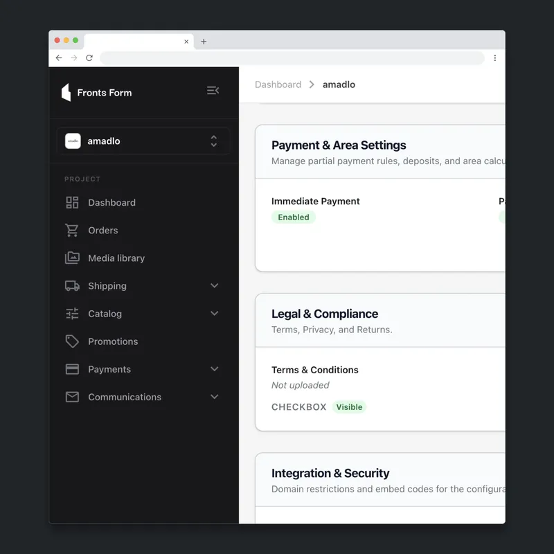 business dashboard