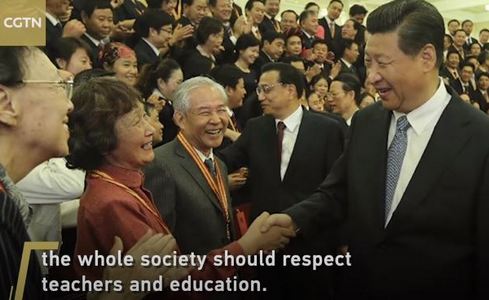 CGTN: отношение Си Цзиньпиня к учителям как пример для подражания