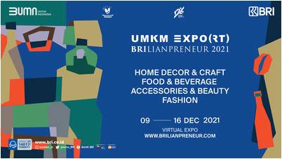 UMKM EXPO(RT) BRILIANPRENEUR 2021: BRI содействует цифровизации индонезийских МСМБ