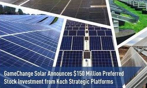 GameChange Solar объявляет об инвестировании Koch Strategic Platforms $150 млн в акции