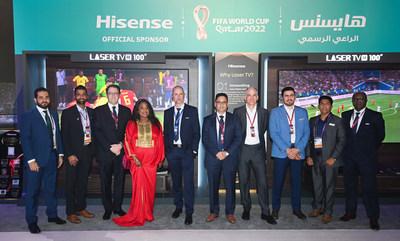 Лазерный телевизор Hisense представили на финальной жеребьевке Чемпионата мира по футболу