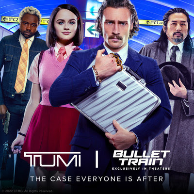 Чемодан бренда TUMI был представлен в фильме Sony Pictures «Быстрее пули», выходящем в прокат этим летом