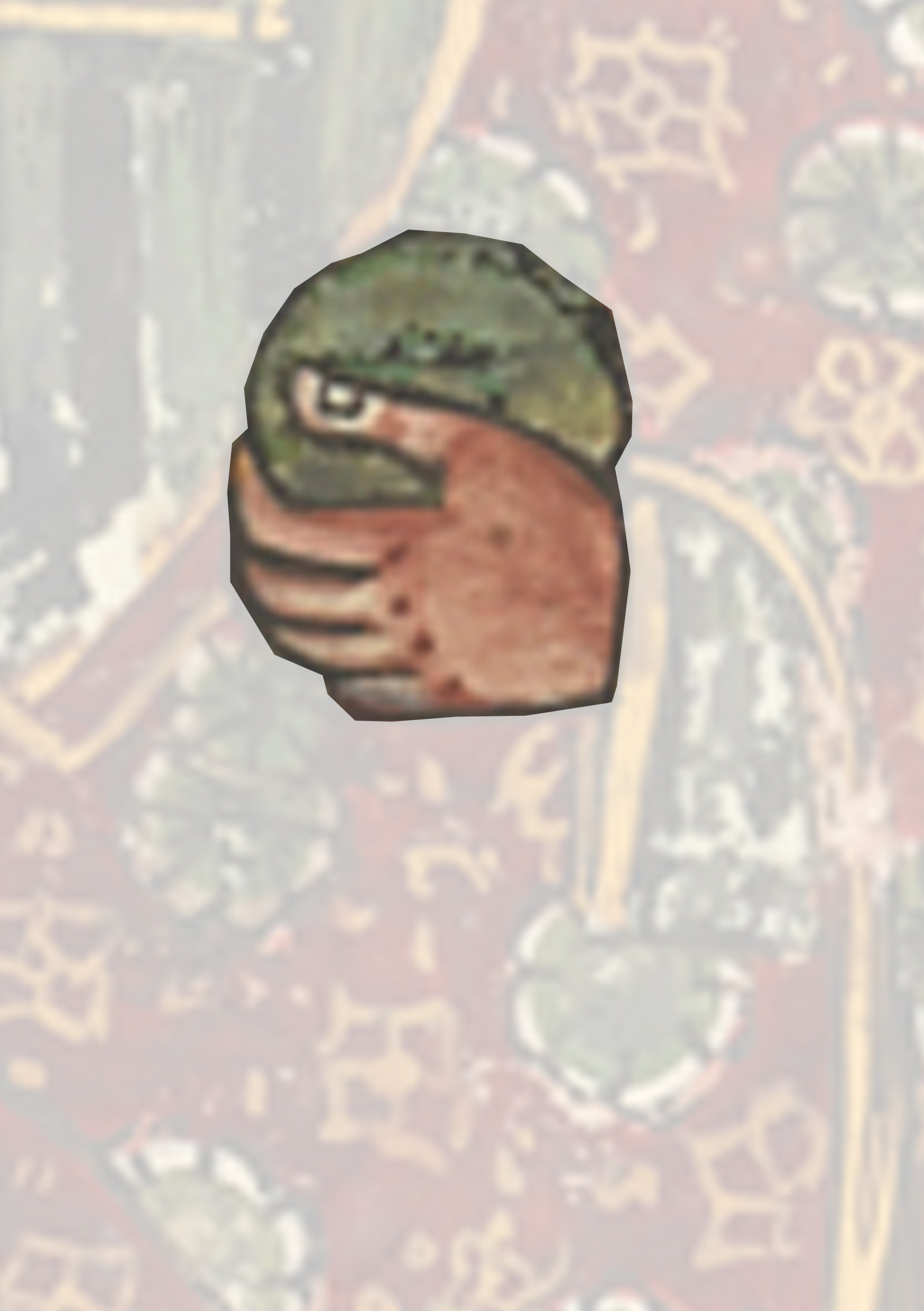 Frog Is Sitting On A Red Surface
