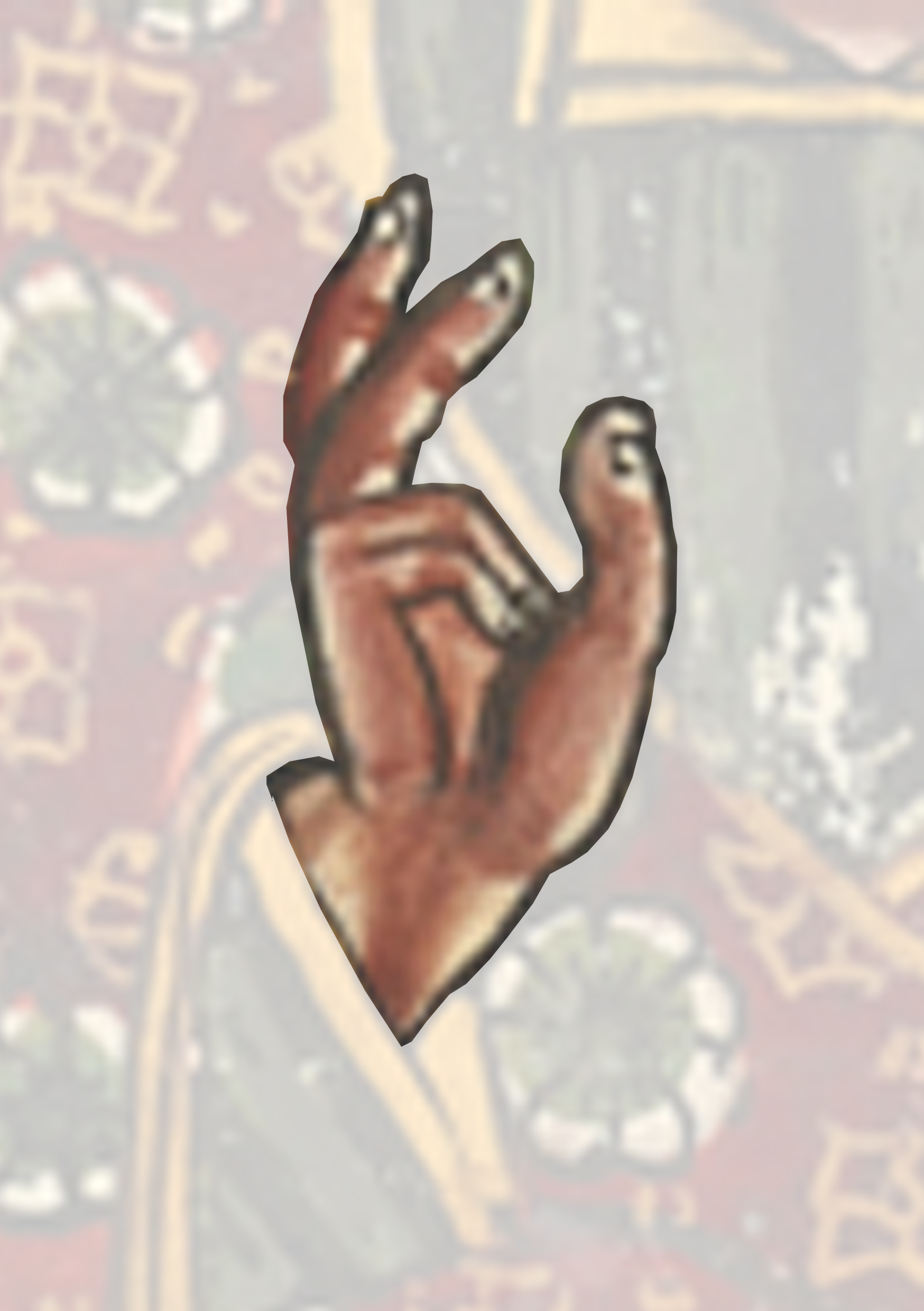 Hand Is Shown In The Middle Of A Photo