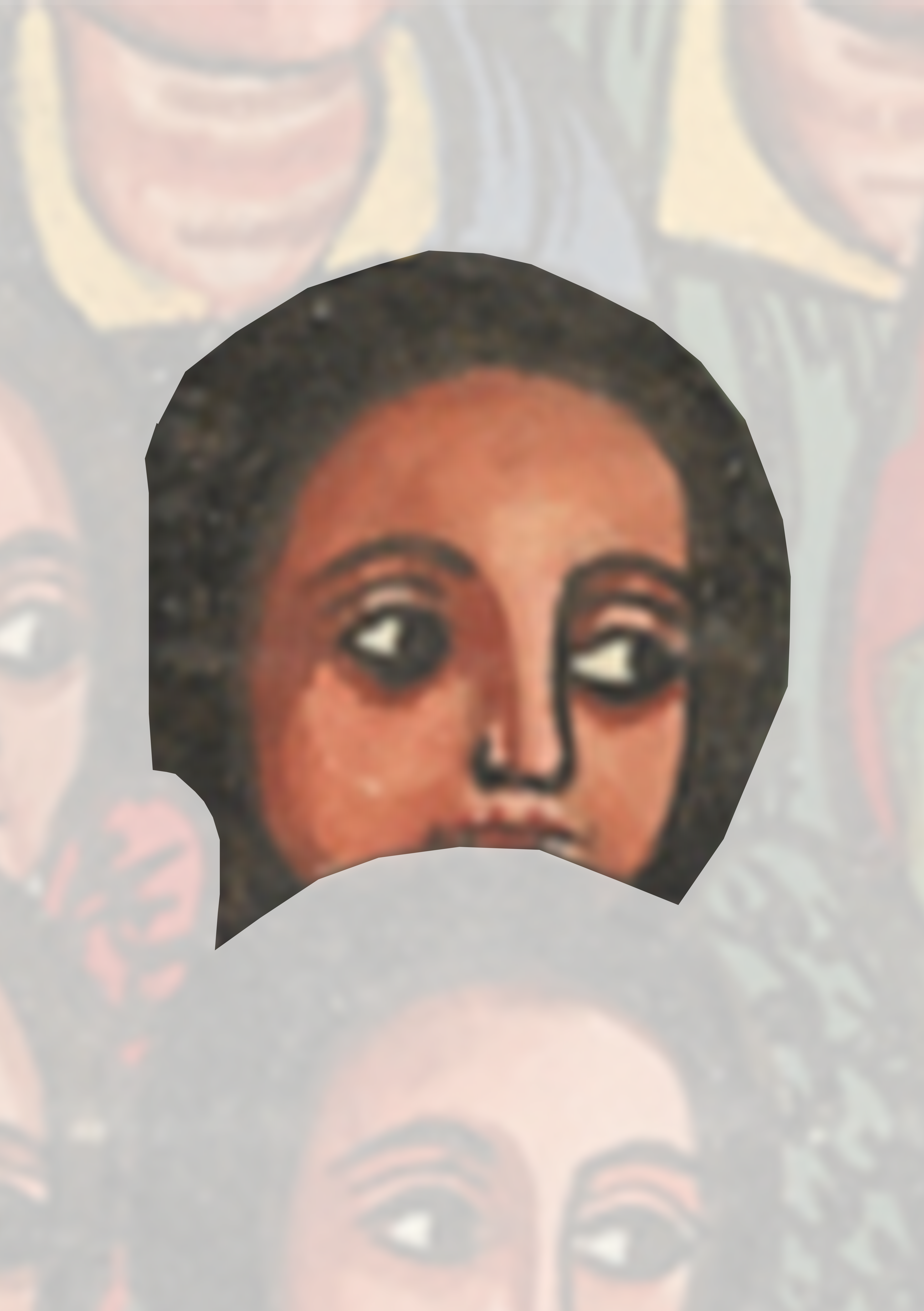 Painting Of A Woman With Many Faces