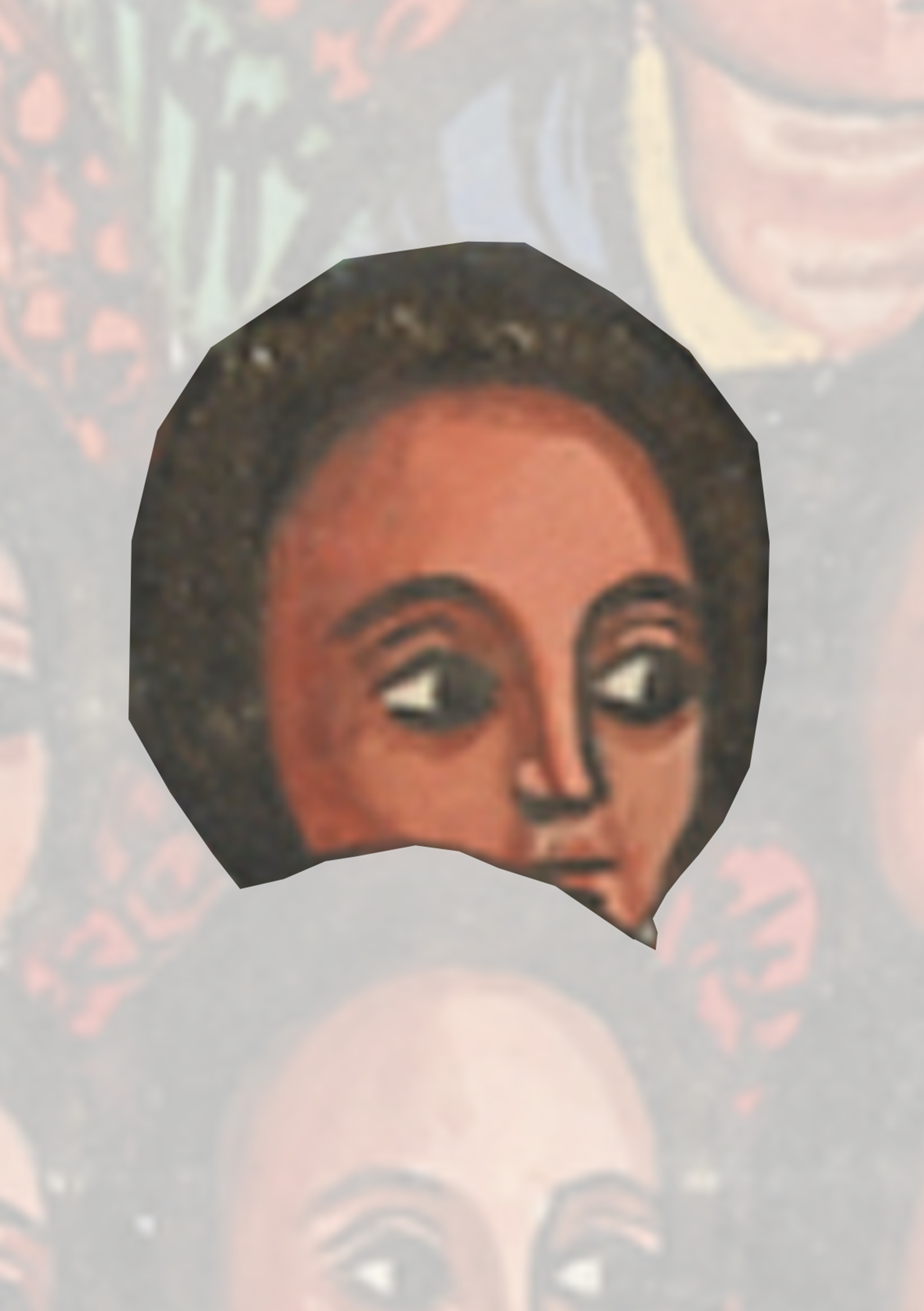Painting Of A Woman With Many Faces