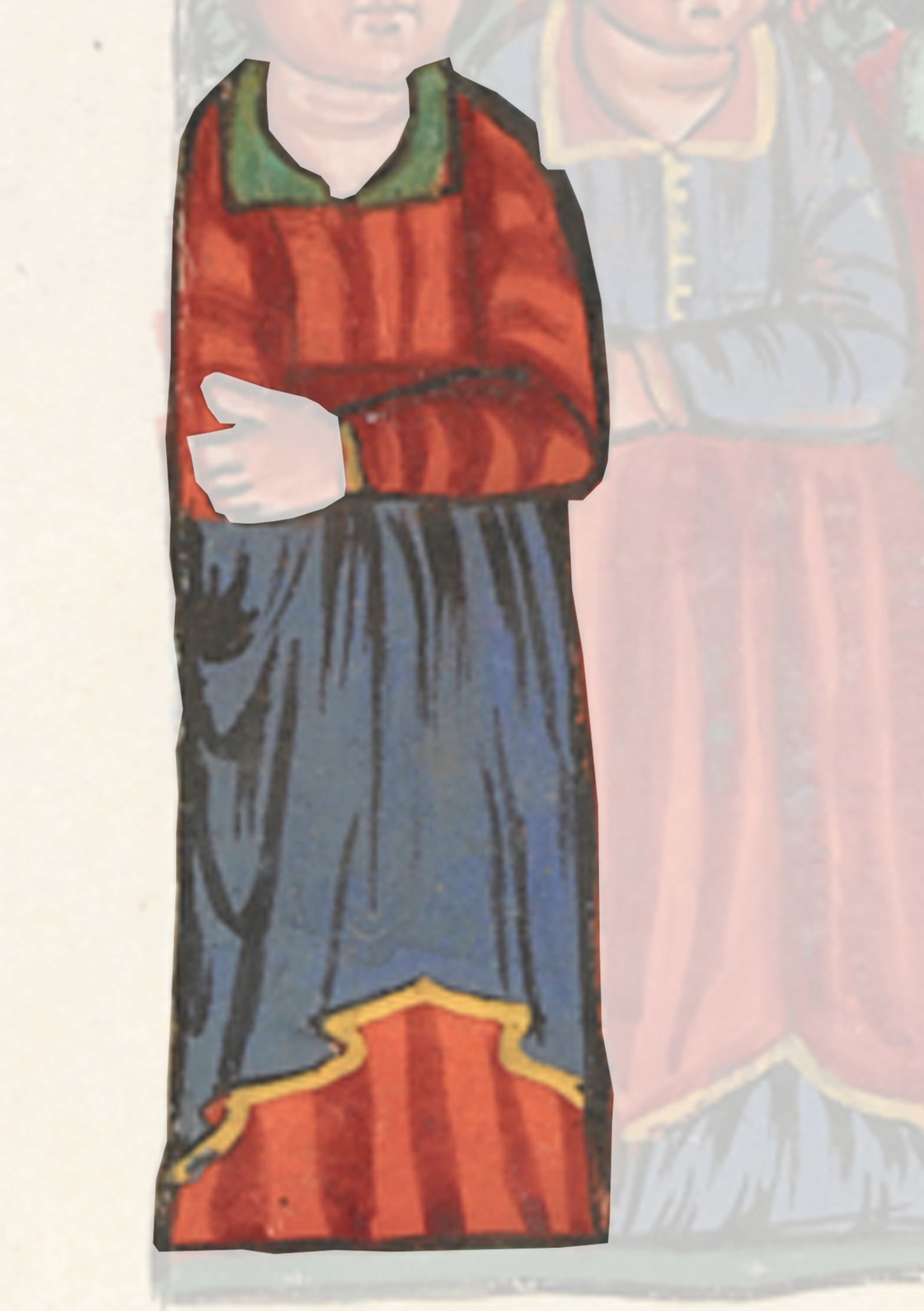 Painting Of A Woman In A Red Dress