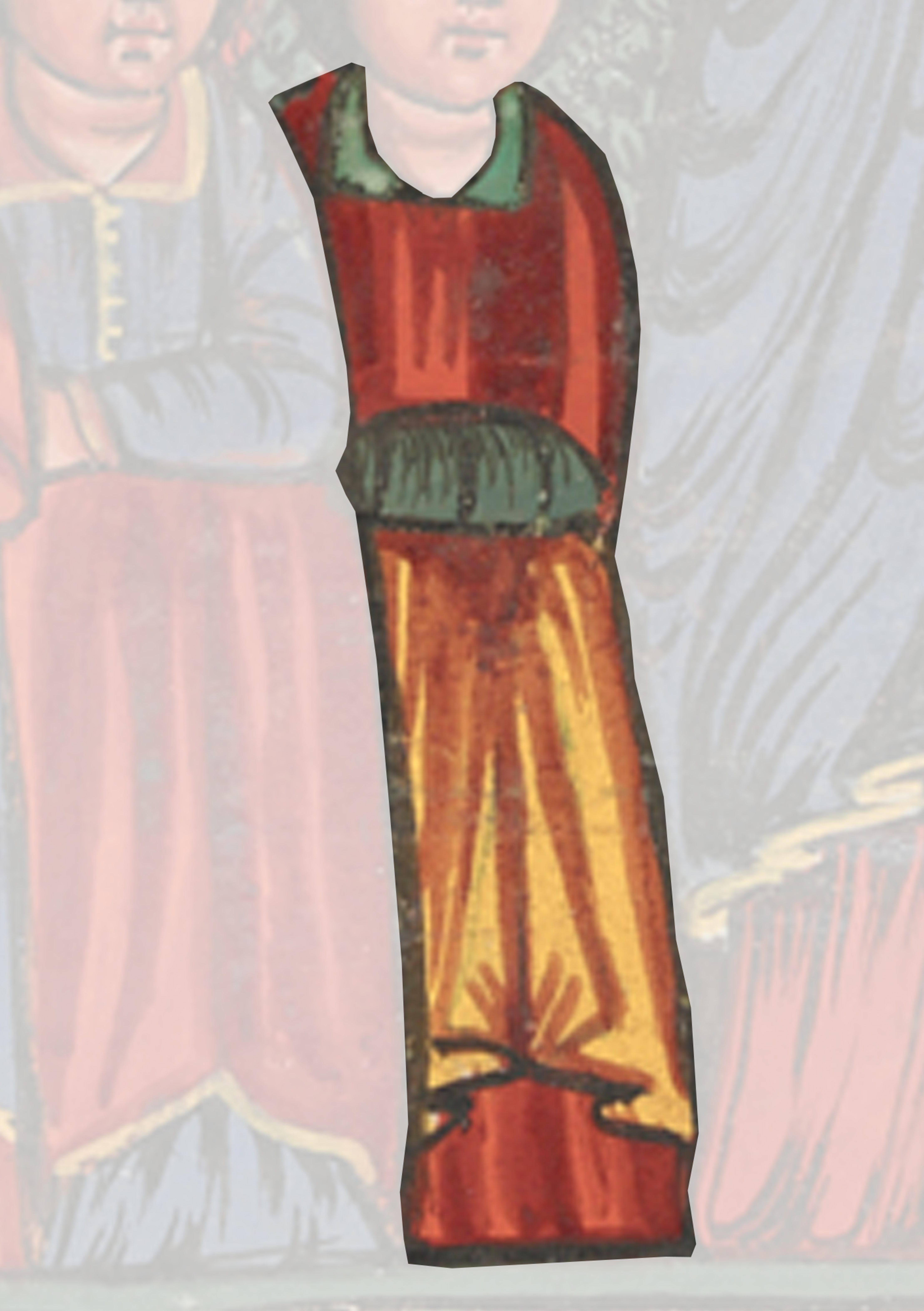 Painting Of A Woman In A Red Dress