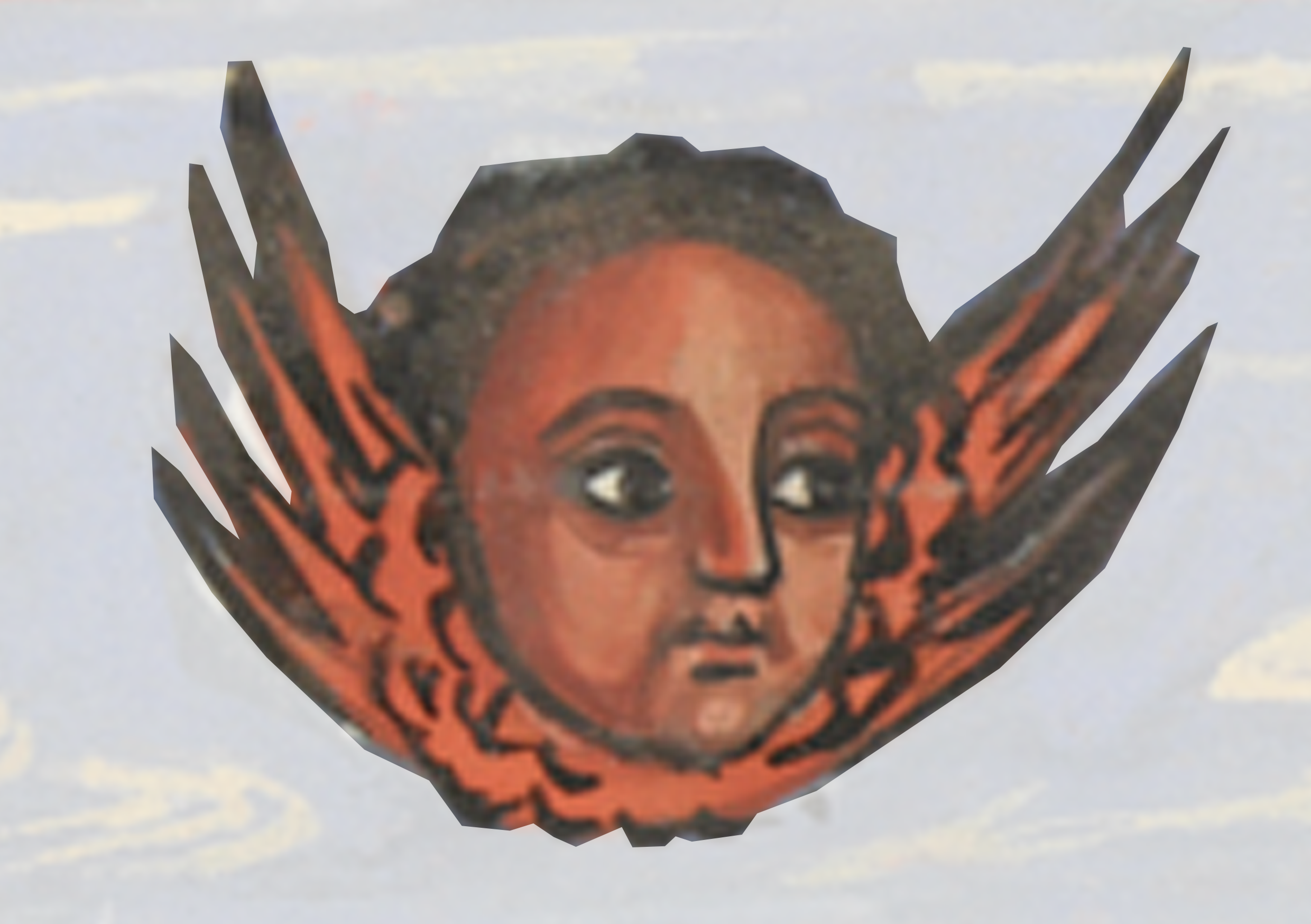 Drawing Of A Woman With Wings On Her Head
