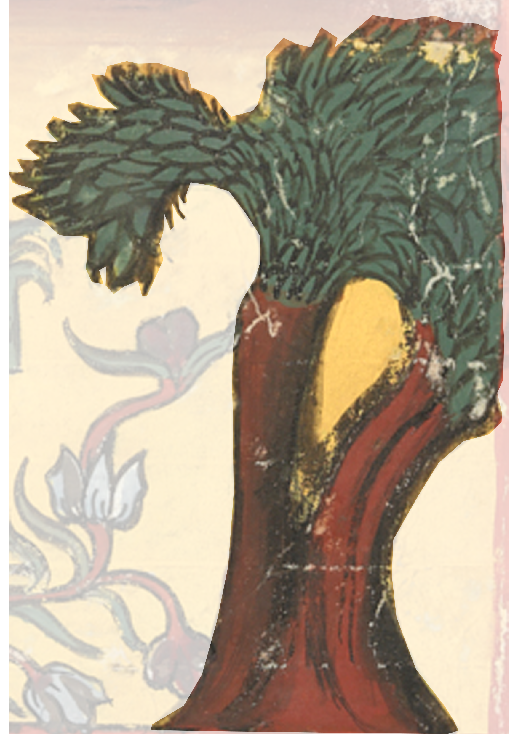 Painting Of A Vase With A Plant In It