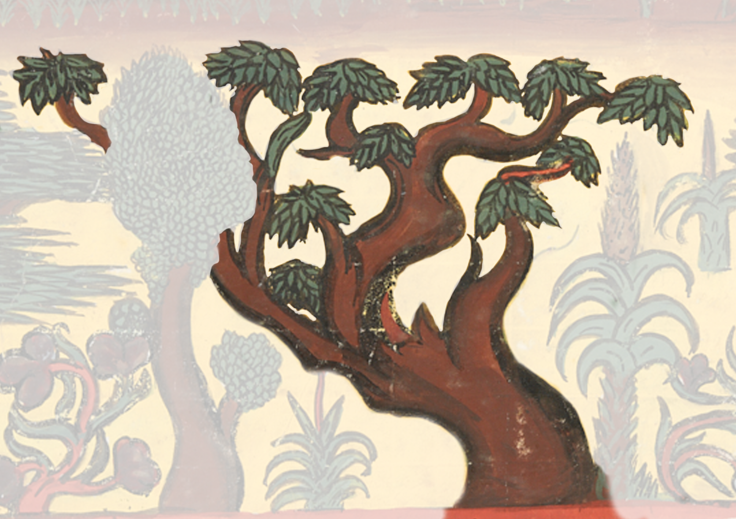 Painting Of A Tree With Birds In It