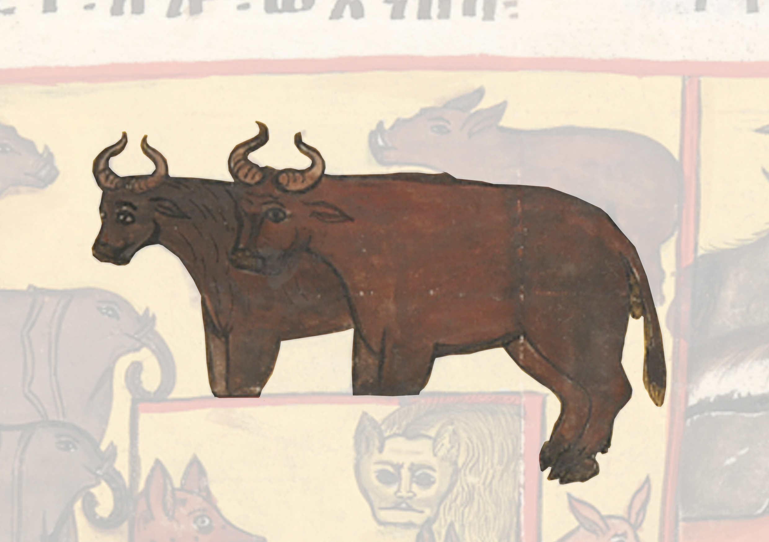 Painting Of A Bull And A Woman