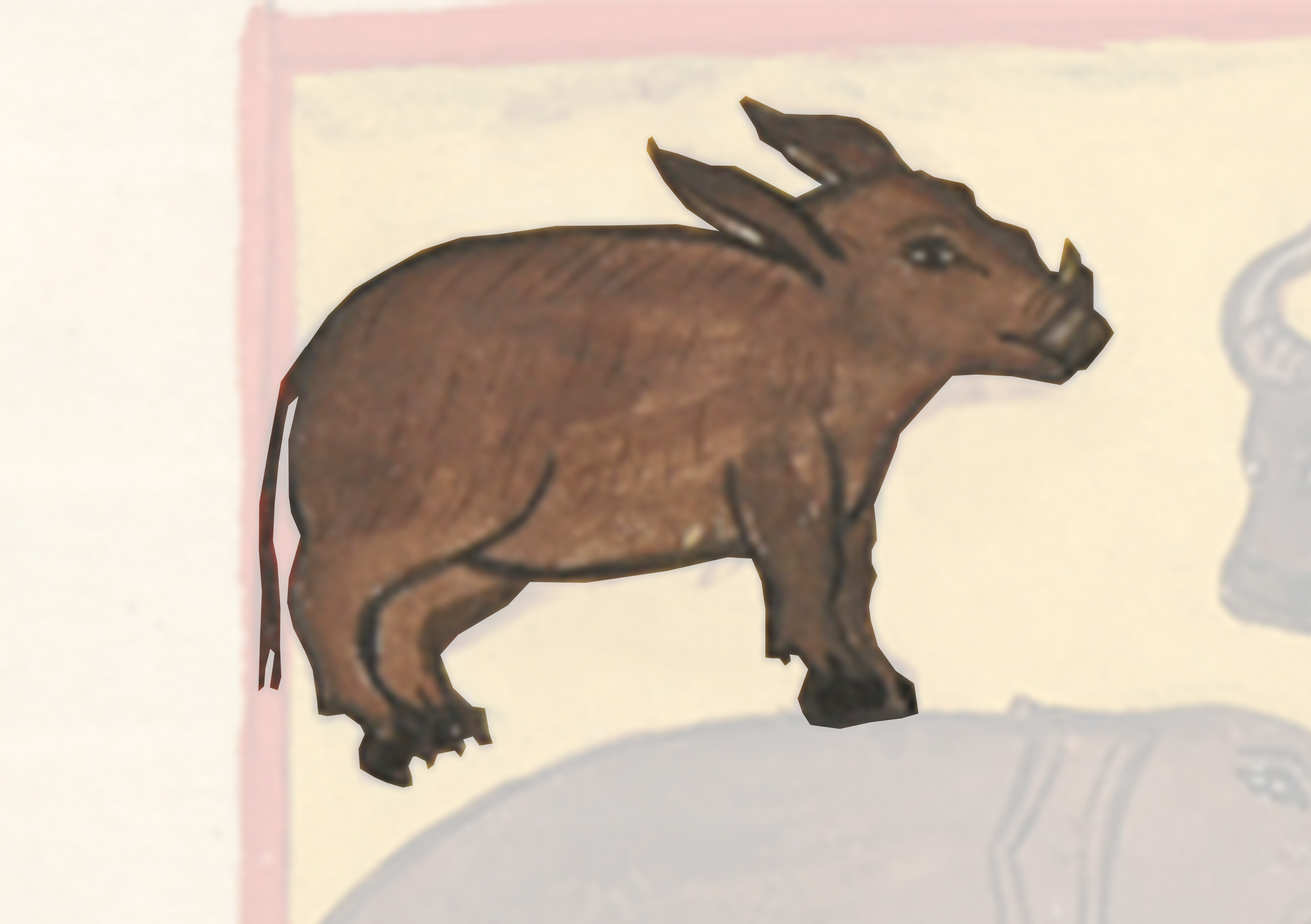 Painting Of A Bull And A Man