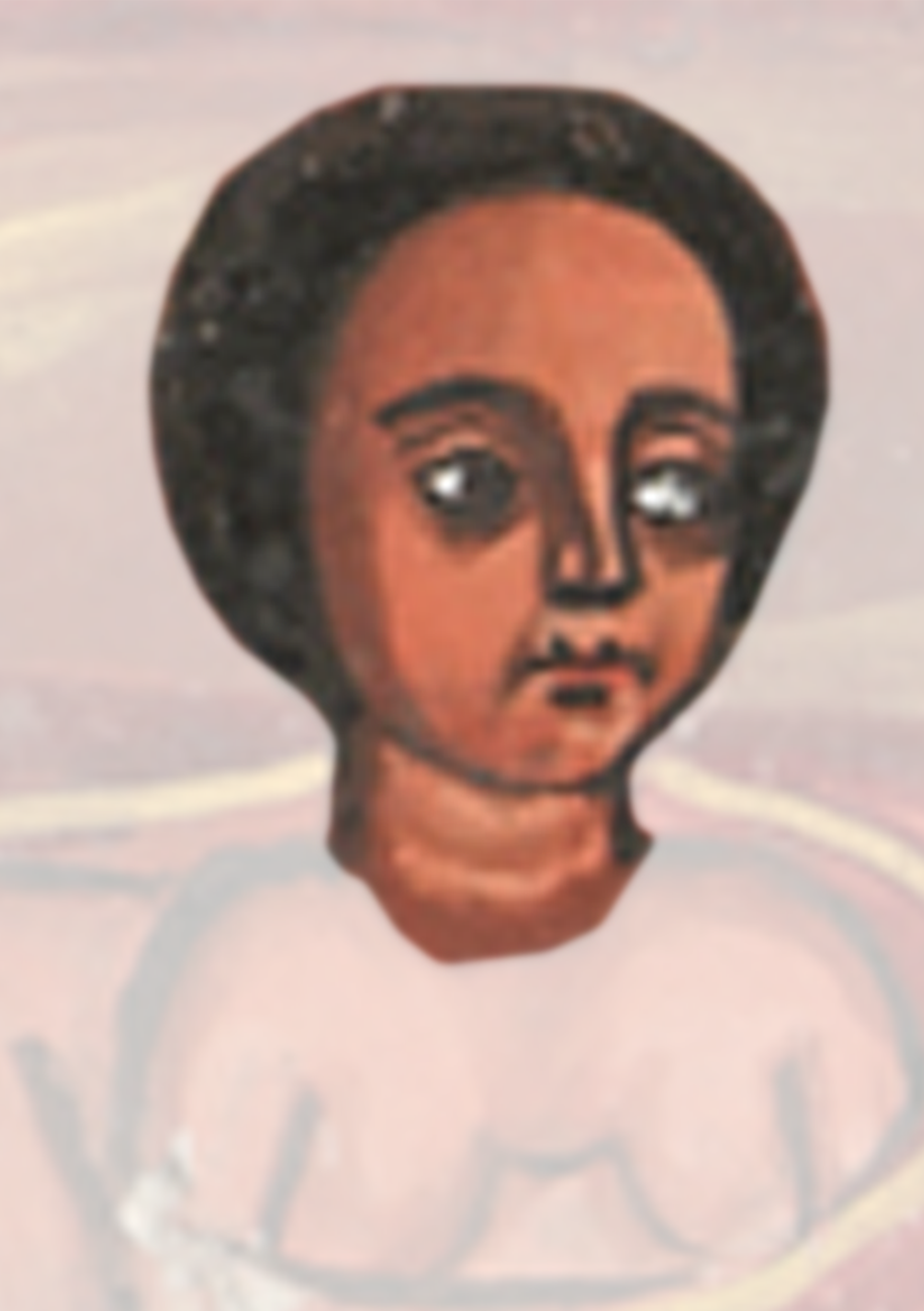 Painting Of A Woman With A Halo
