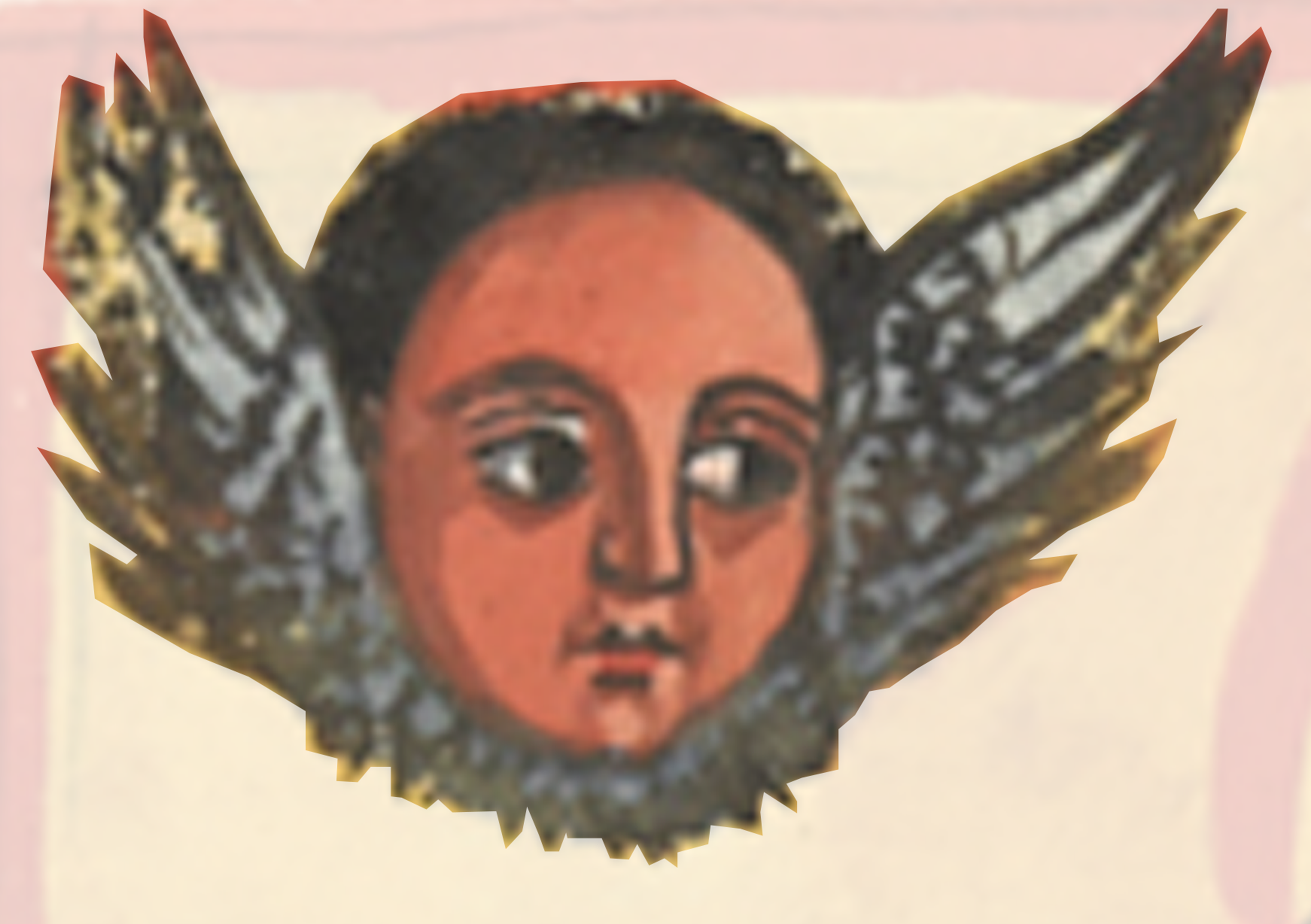 Painting Of A Woman With Wings On Her Head