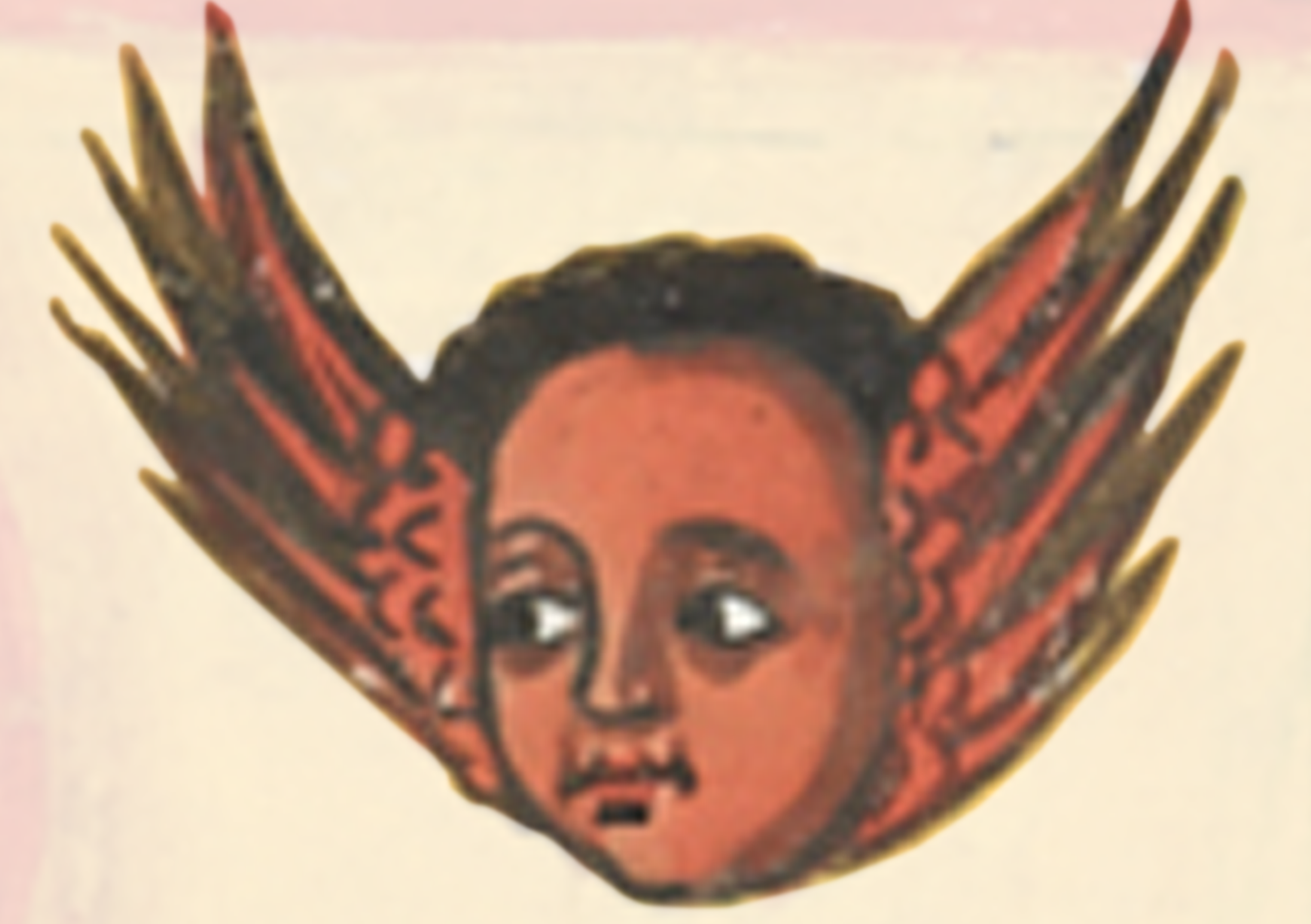 Painting Of A Woman With Wings On Her Head