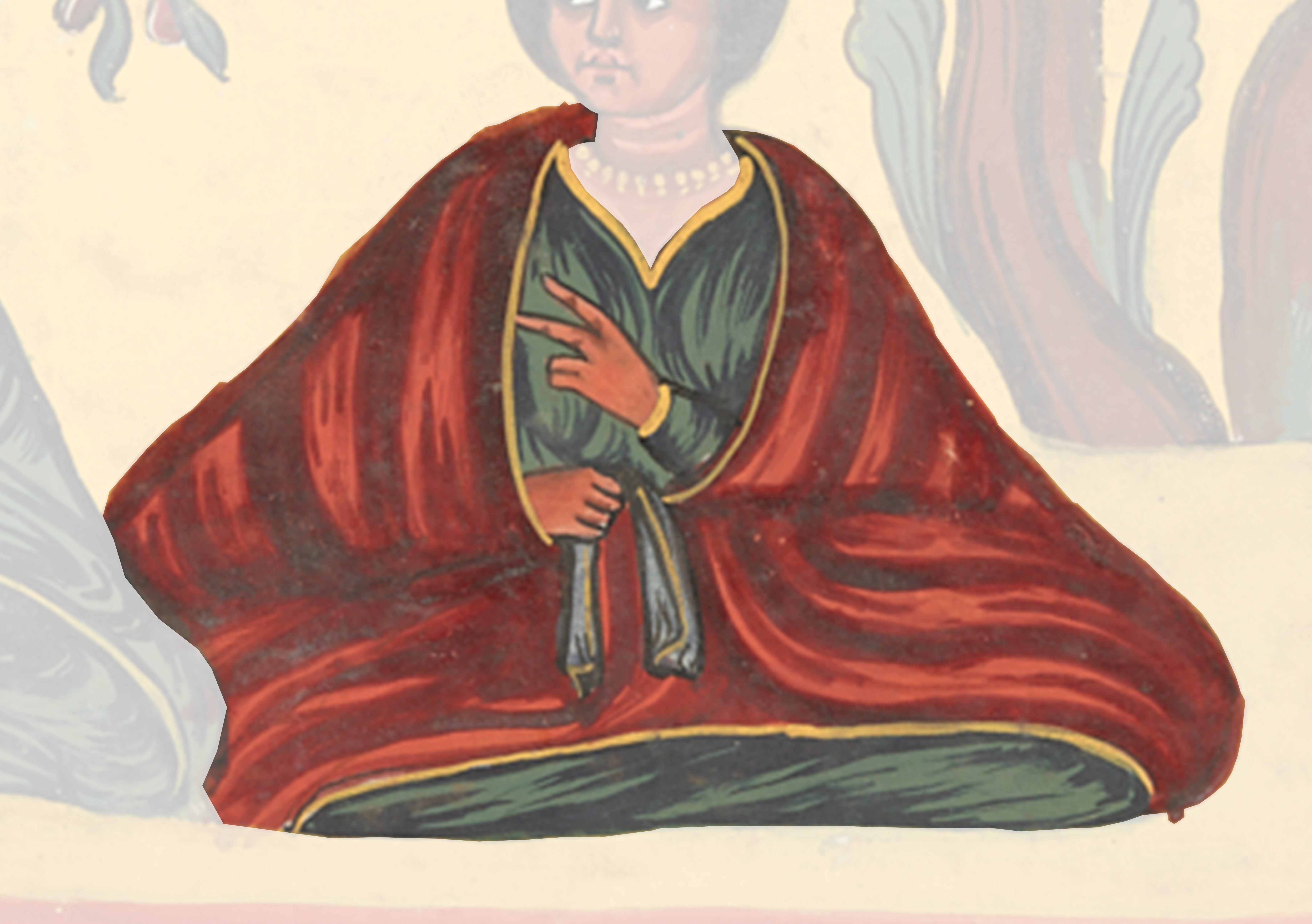 Painting Of A Woman In A Red Dress