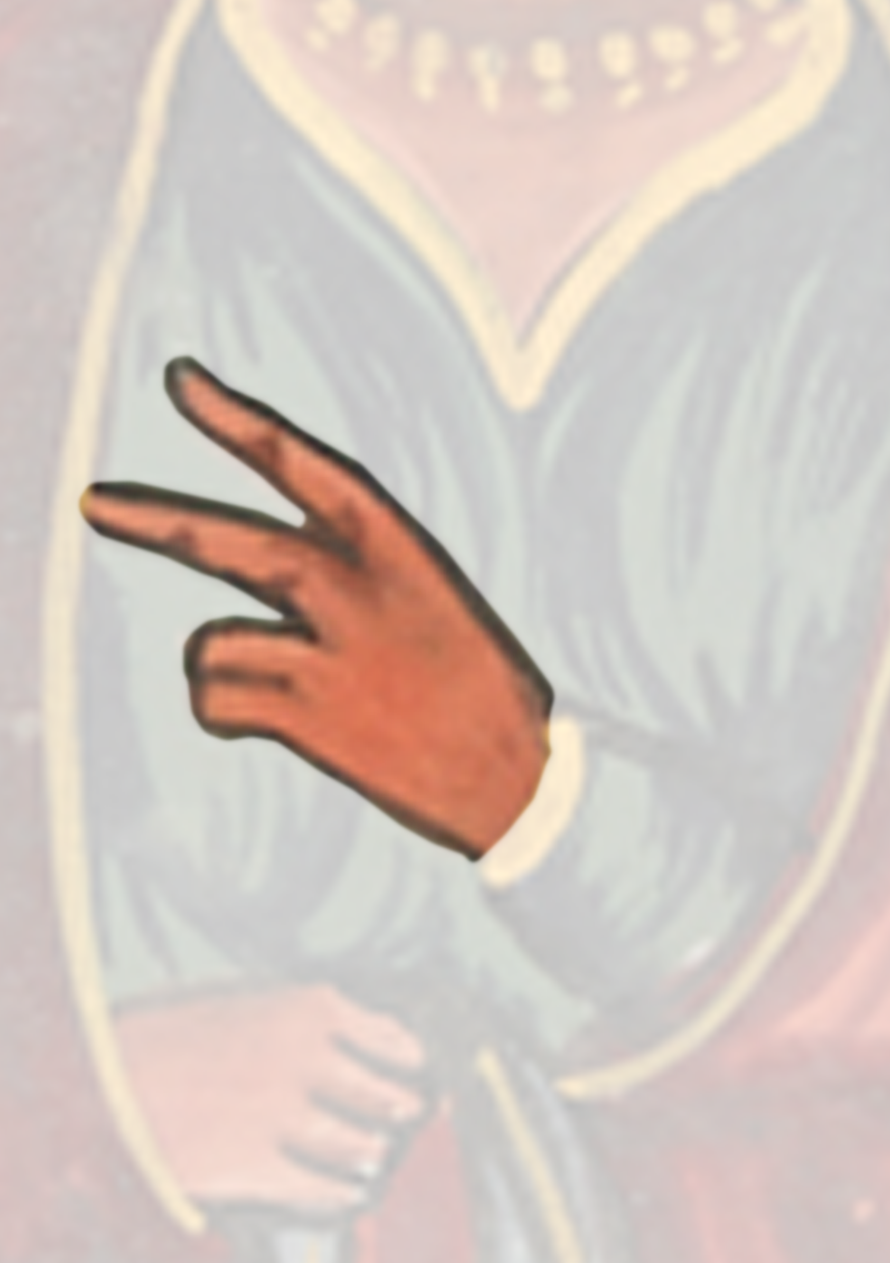 Painting Of A Woman With Her Hand Out