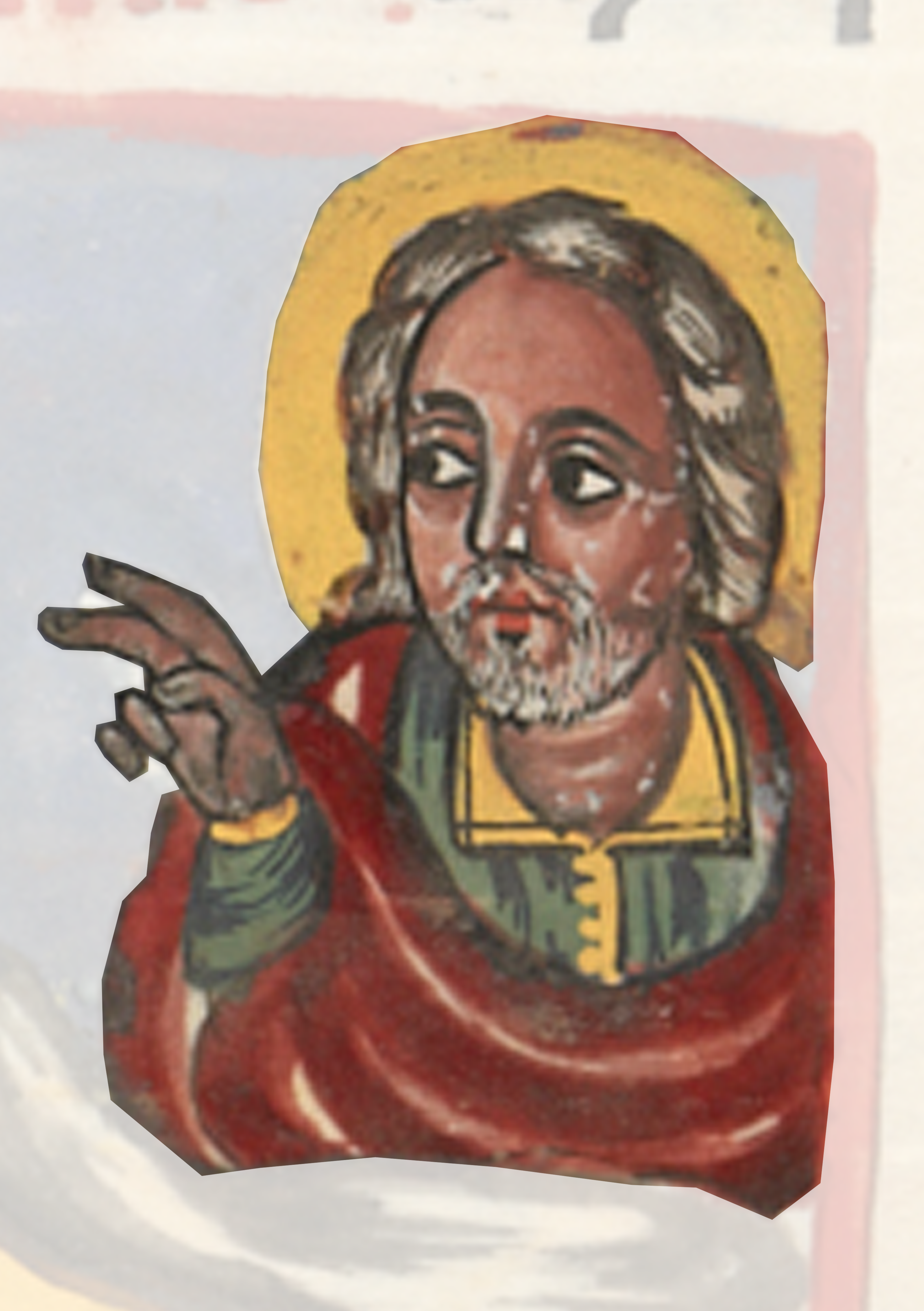 Painting Of A Man With A Beard And A Red Robe