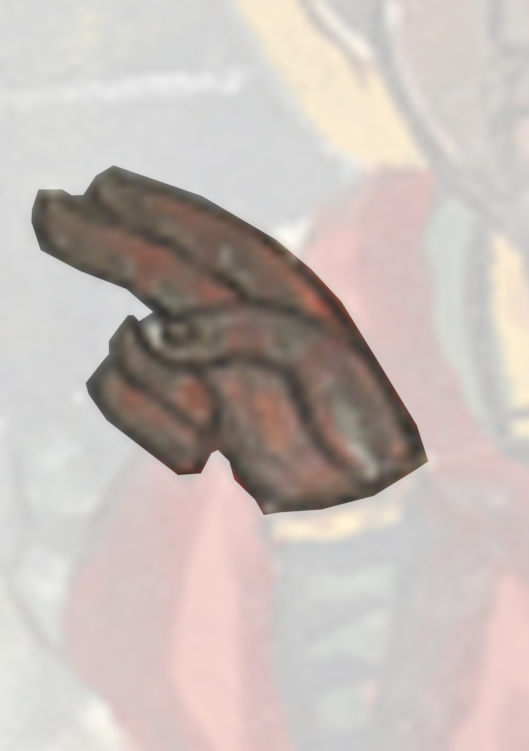 Piece Of A Piece Of Wood With A Red And Yellow Background