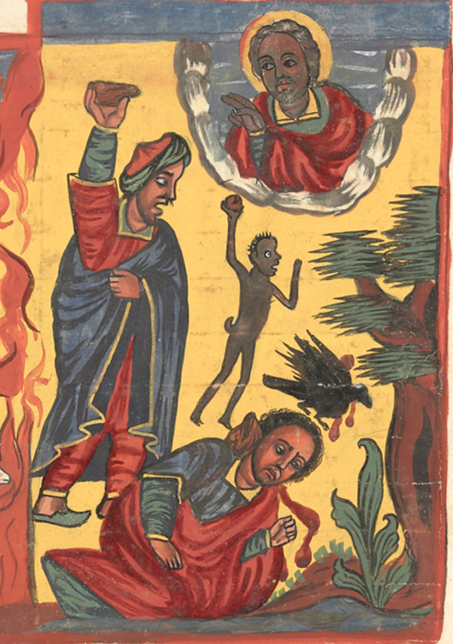 Painting Of A Man And Woman In A Red Robe