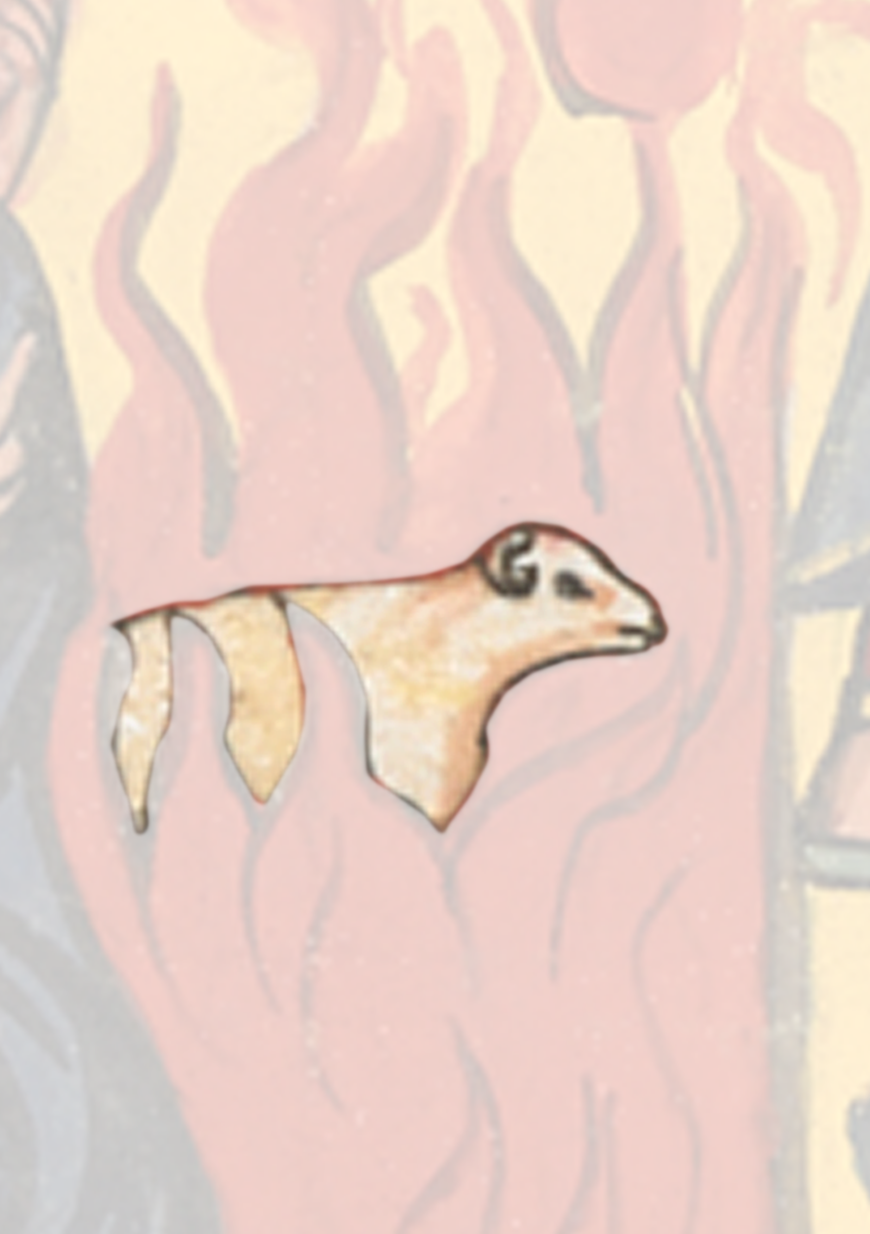 Painting Of A Dog In A Fire