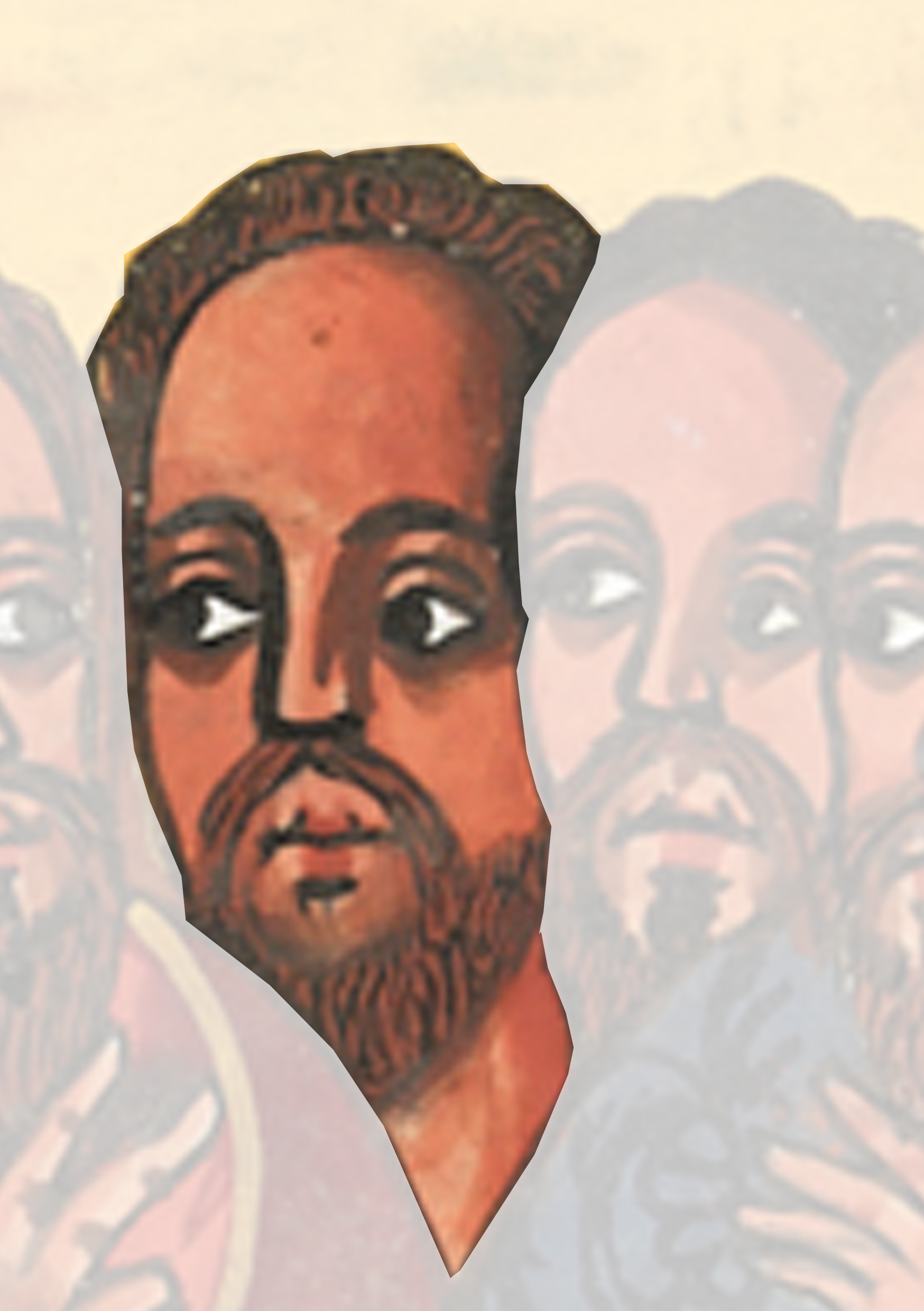 Painting Of A Man With A Beard And Two Other Men