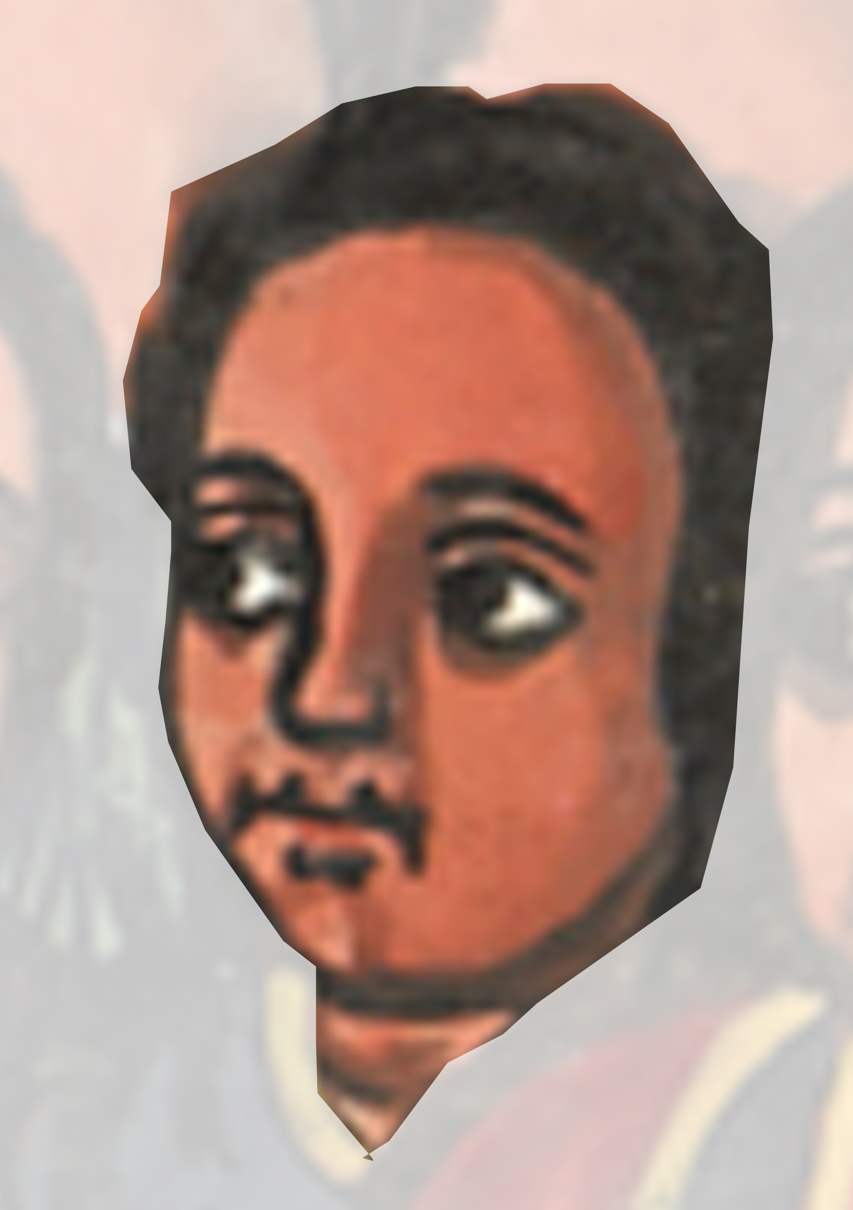 Drawing Of A Man With A Beard And A Woman With A Beard