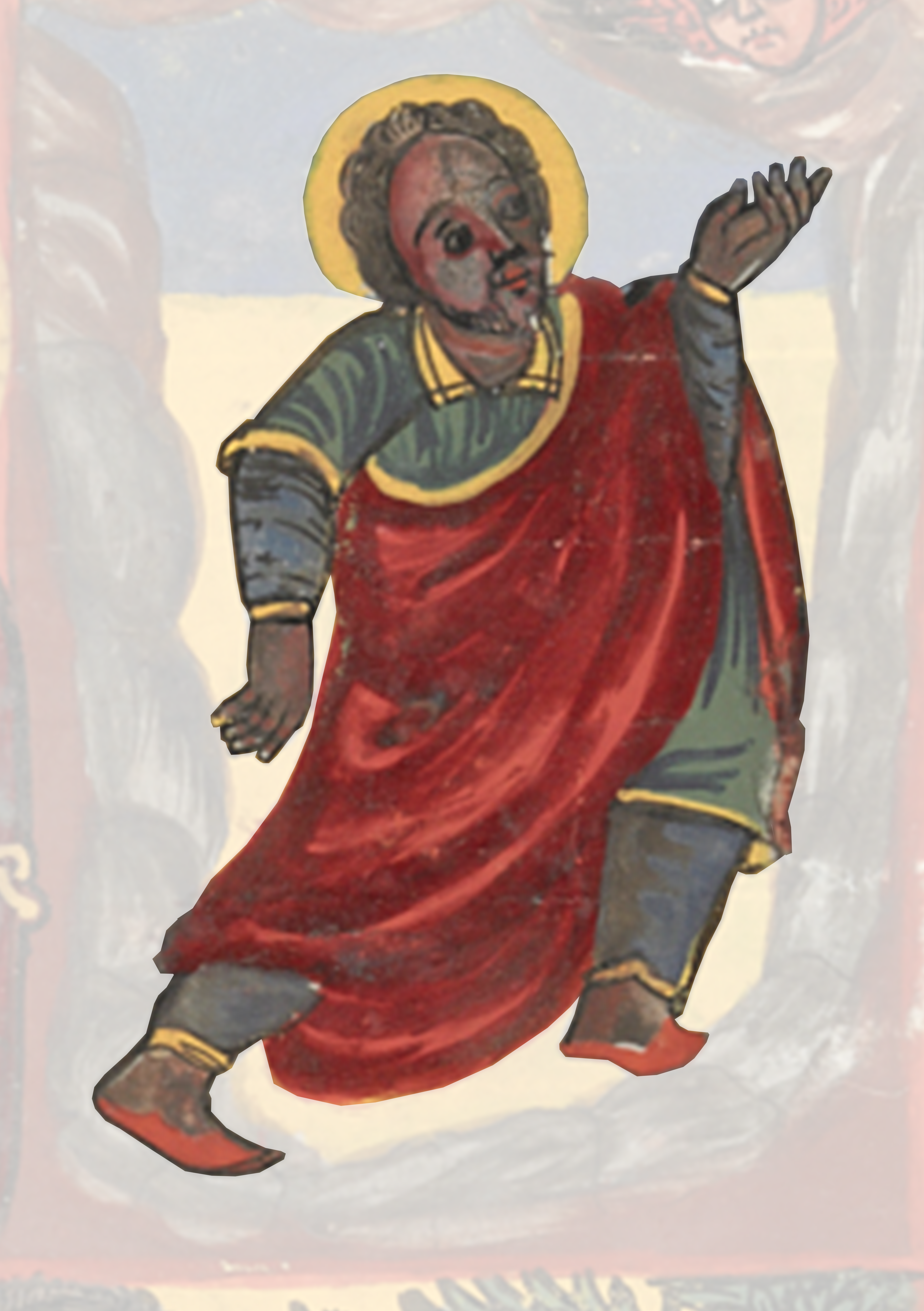 Painting Of A Man In A Red Robe