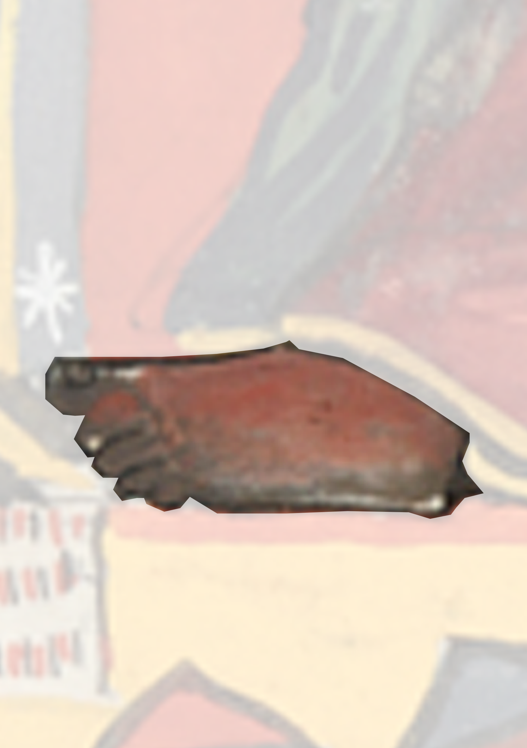 Painting Of A Fish On A Red Background
