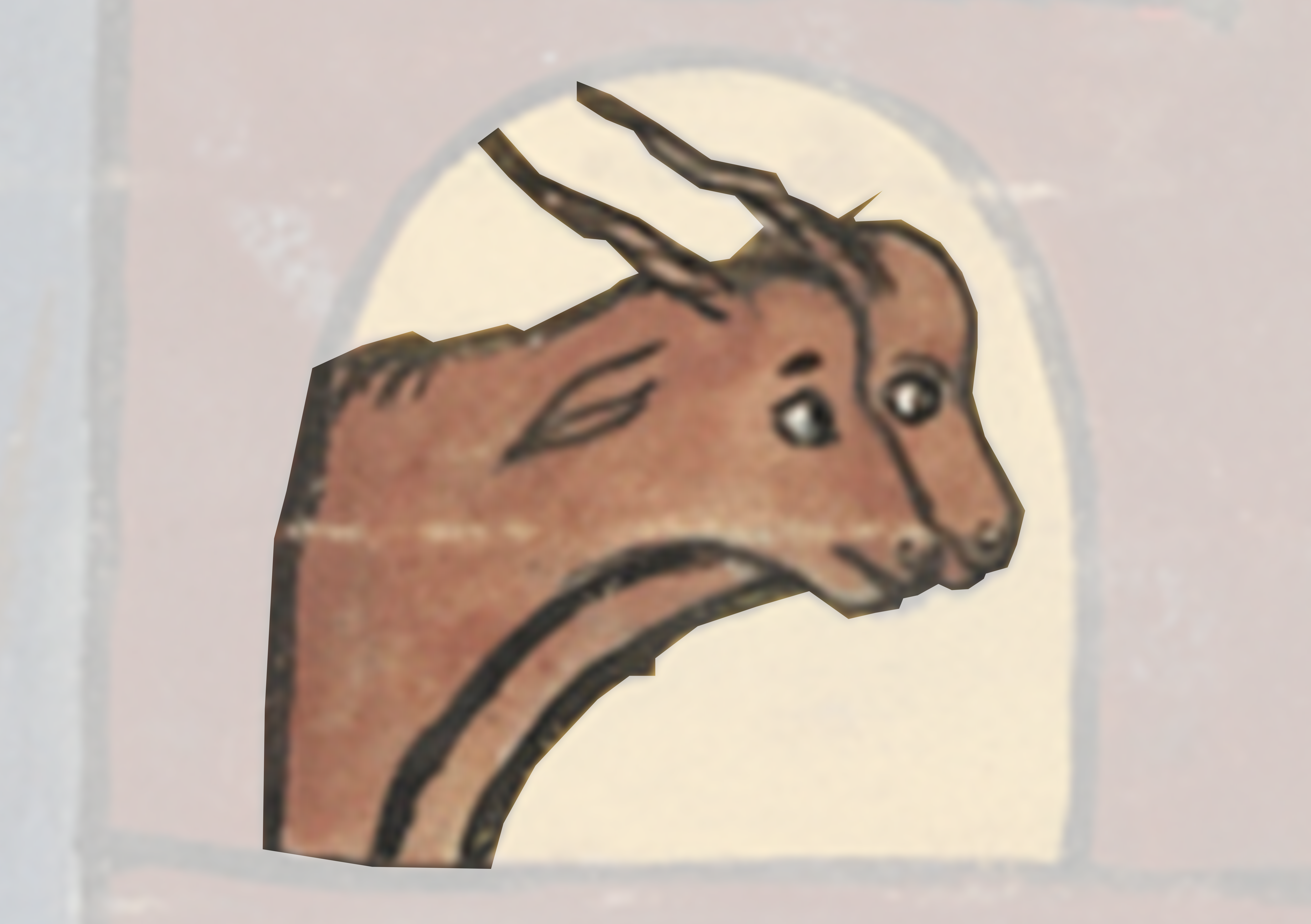 Goat Head Is Shown In A Picture