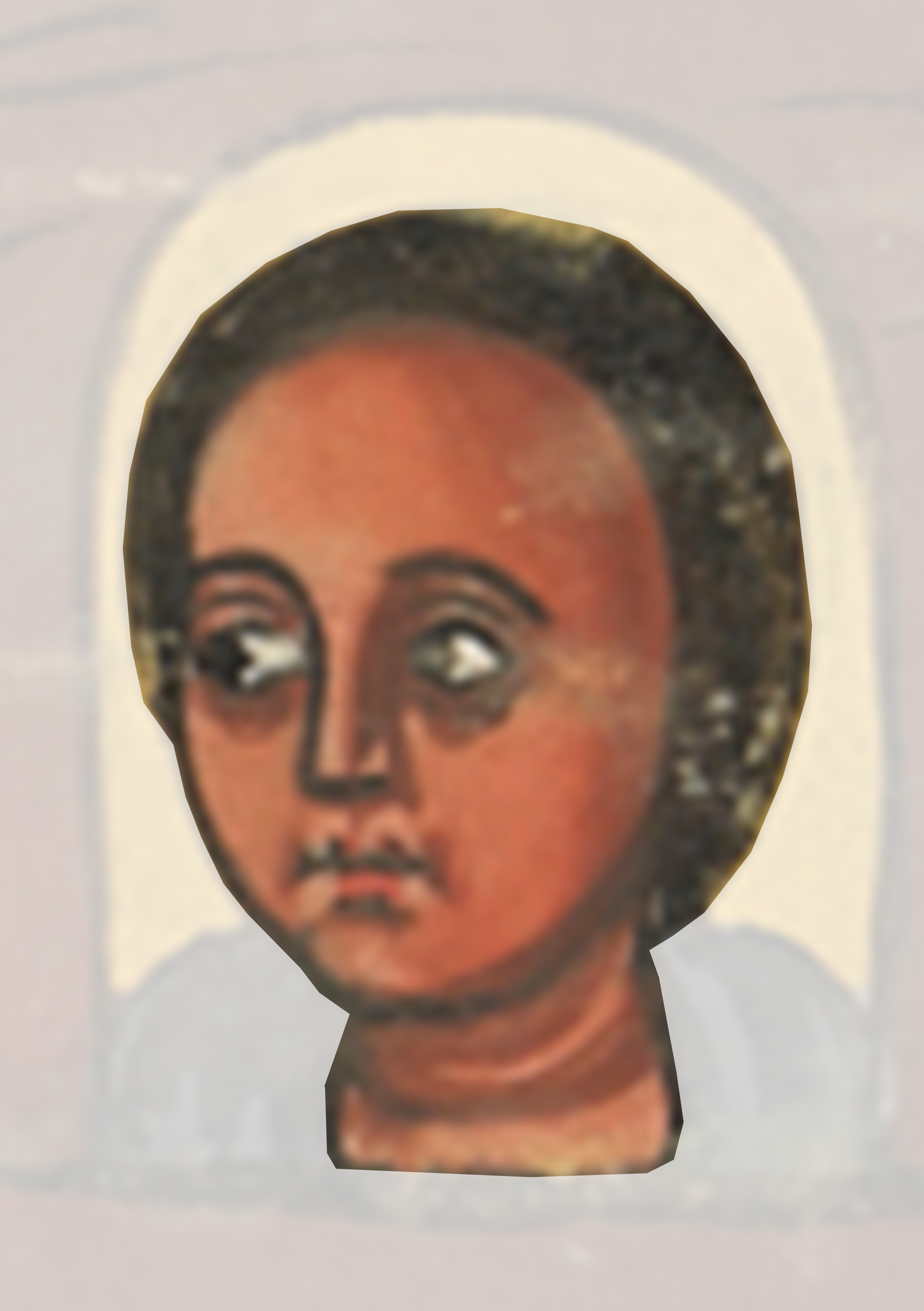 Painting Of A Child With A Head In The Middle