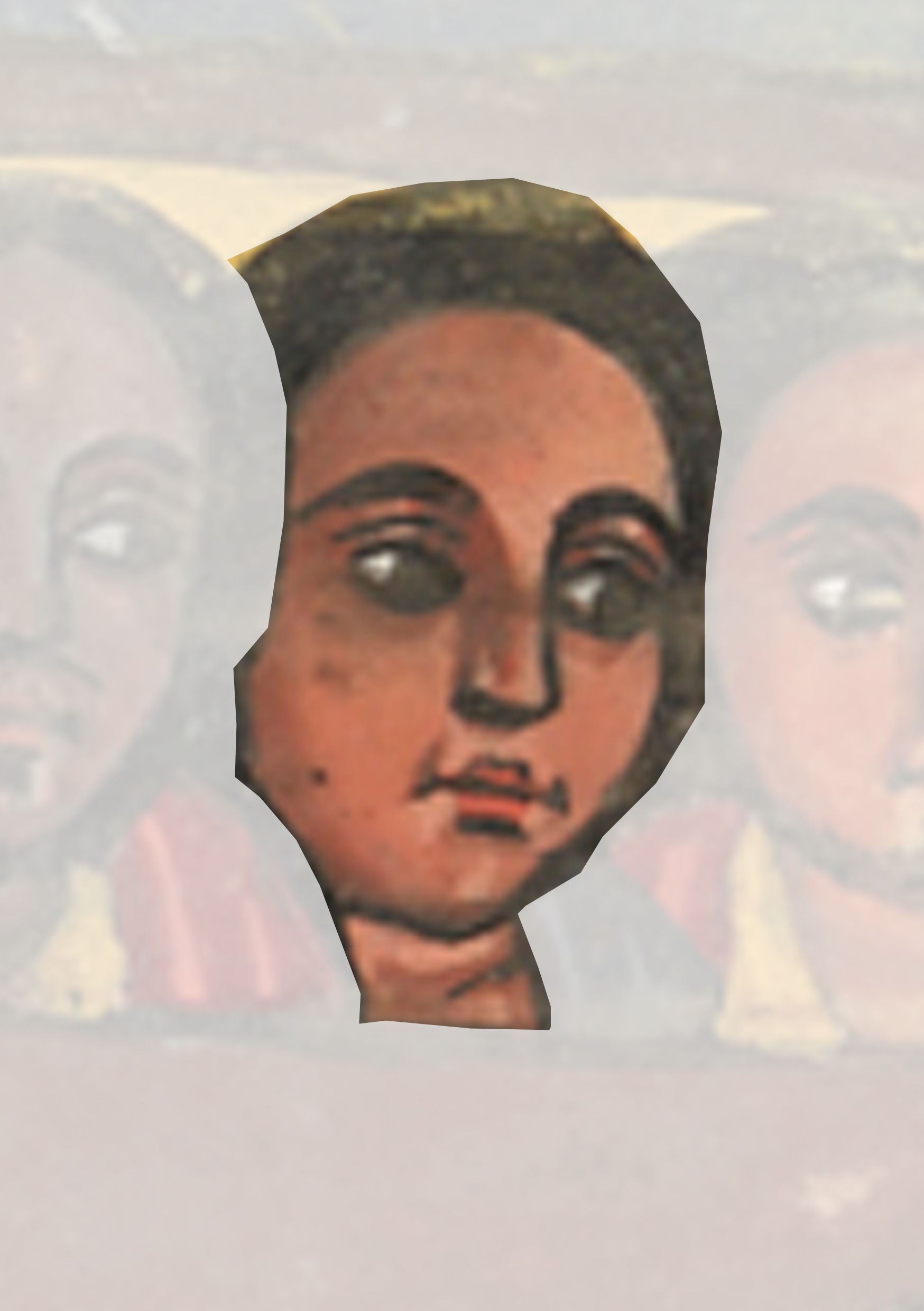 Painting Of A Man With Two Women Behind Him