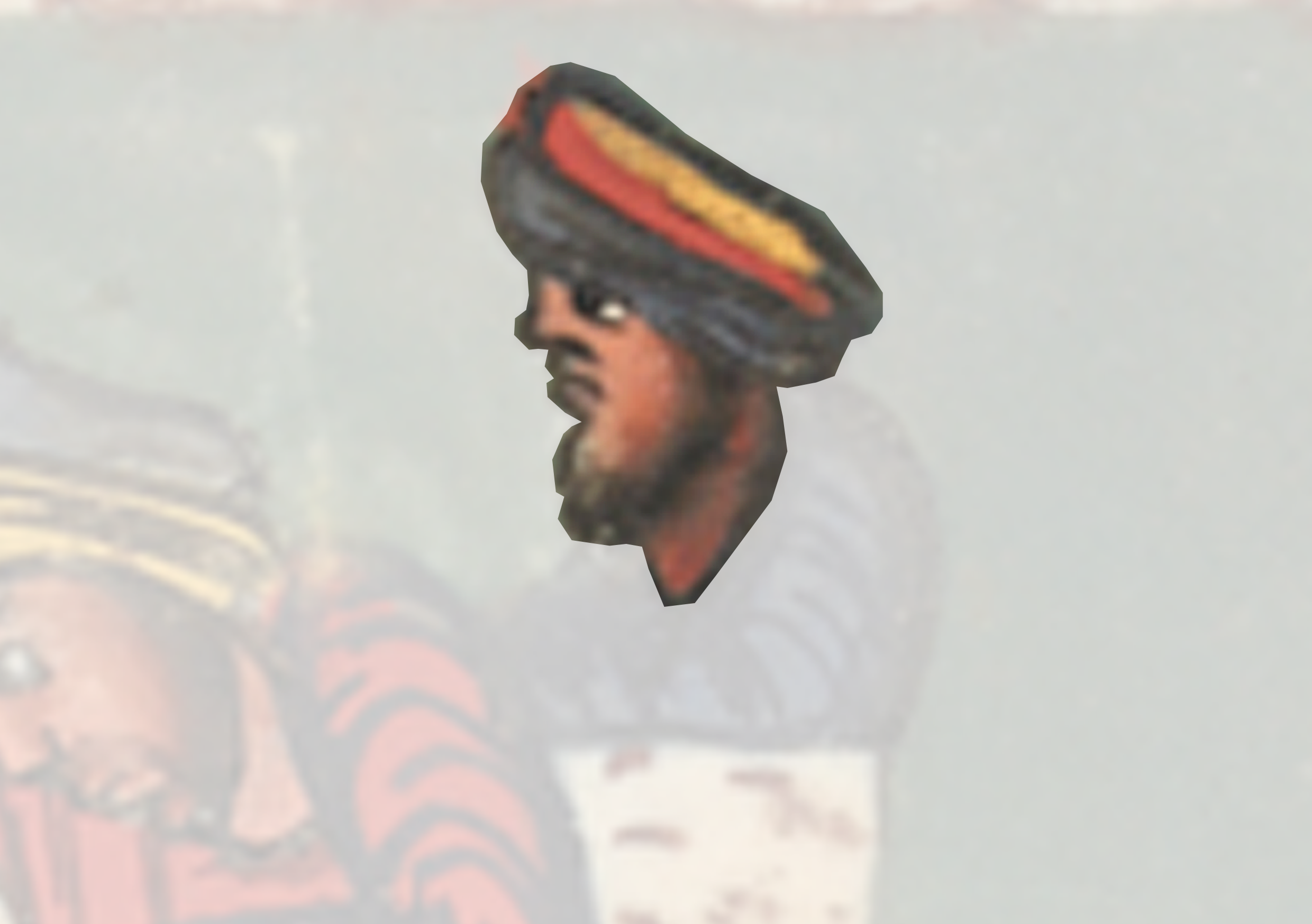 Man In A Military Uniform Is Looking At A Picture Of A Soldier