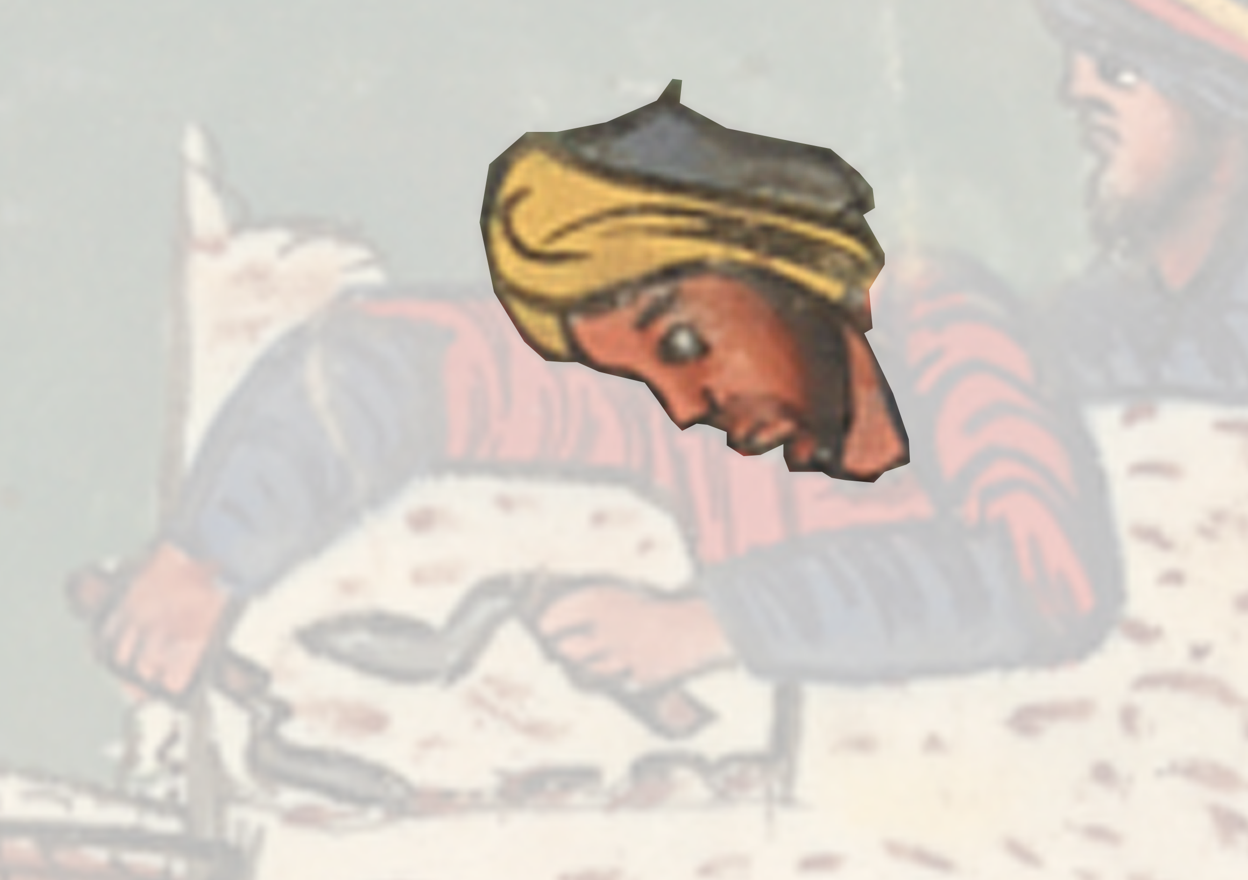 Picture Of A Man With A Hat And A Cat