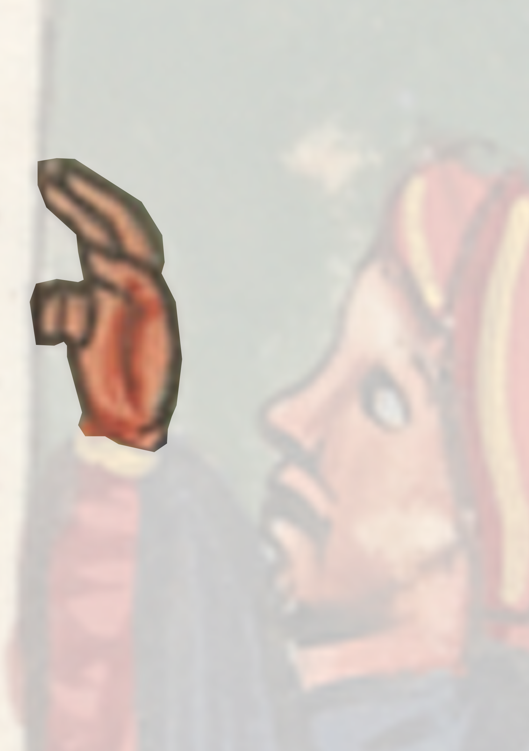 Drawing Of A Man With A Hat And A Red Jacket