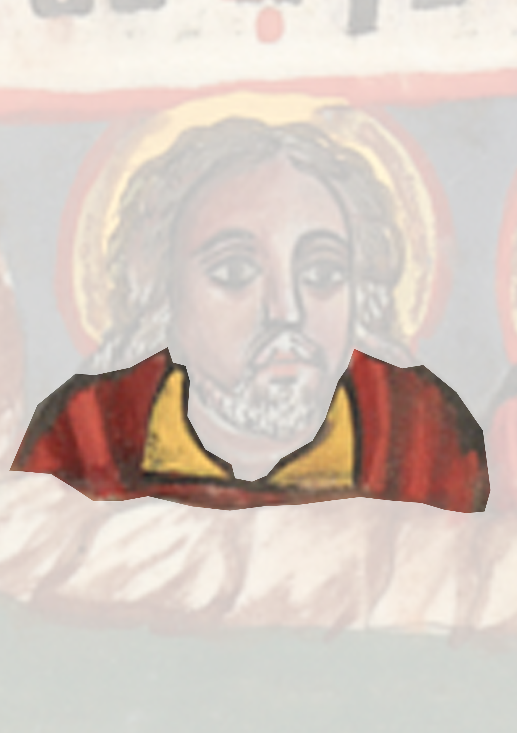 Painting Of Jesus With A Cross On It