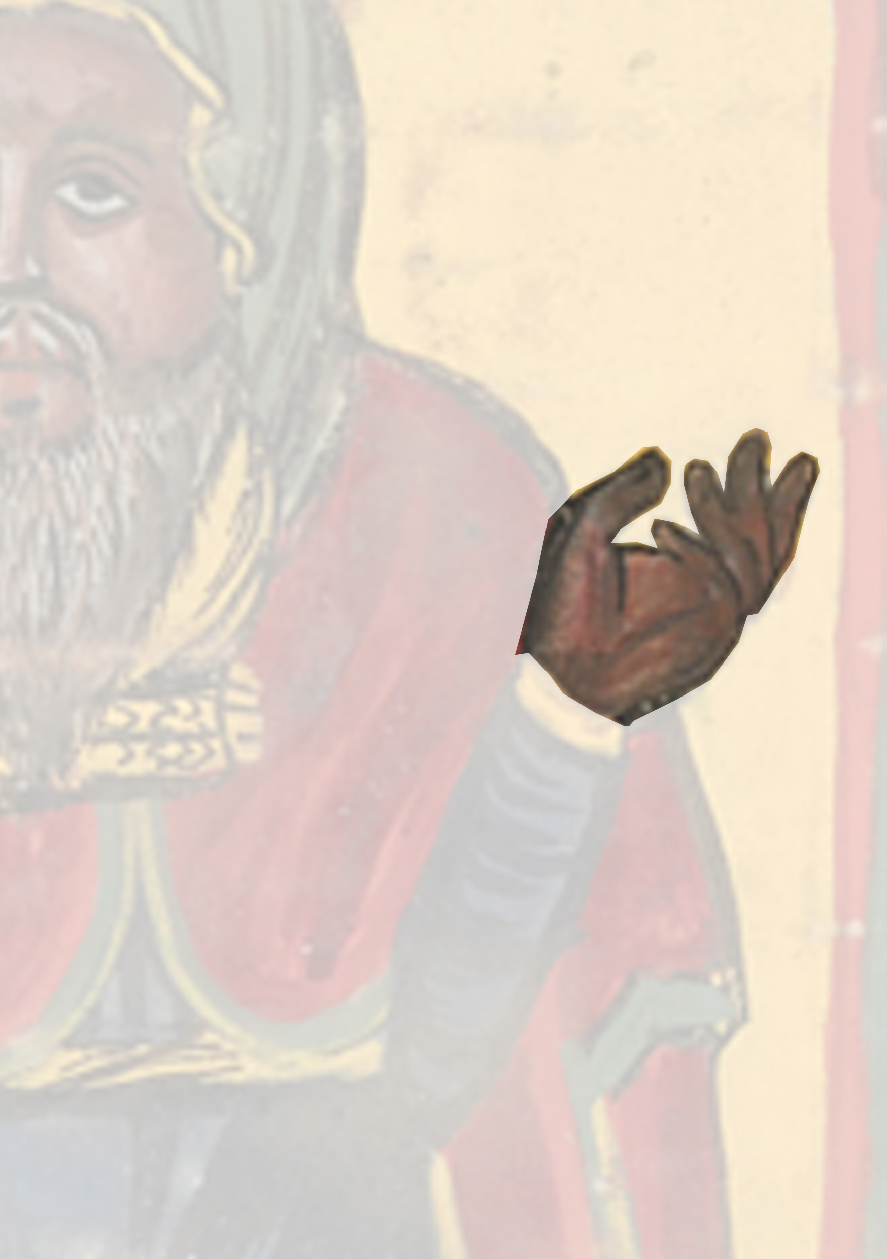 Painting Of A Man With A Beard And A Red Caper