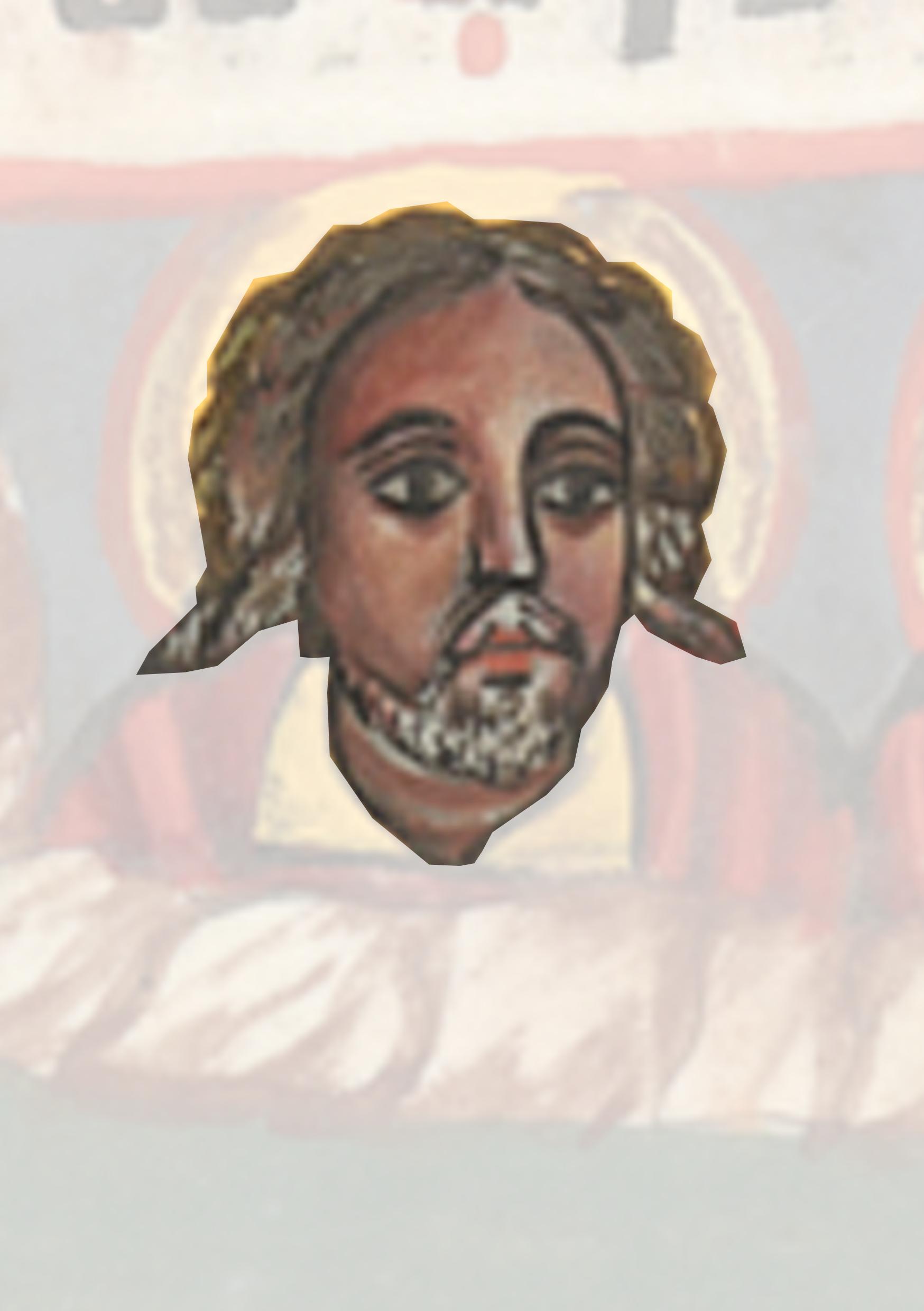 Painting Of Jesus With A Cross On It